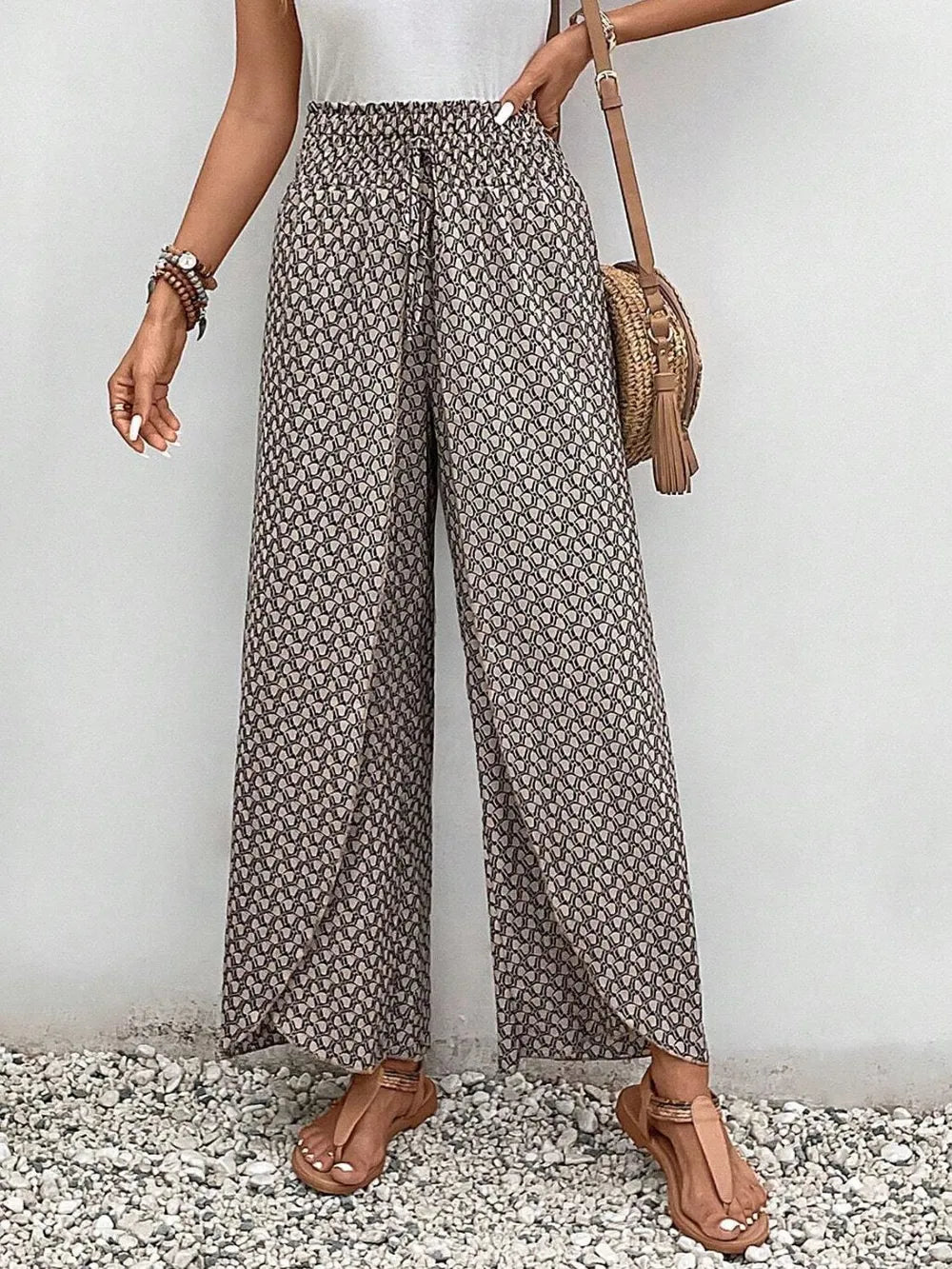 Tied Printed Wide Leg Pants 17f348ba-7cdd-444d-a60c-c9350421c380-Max