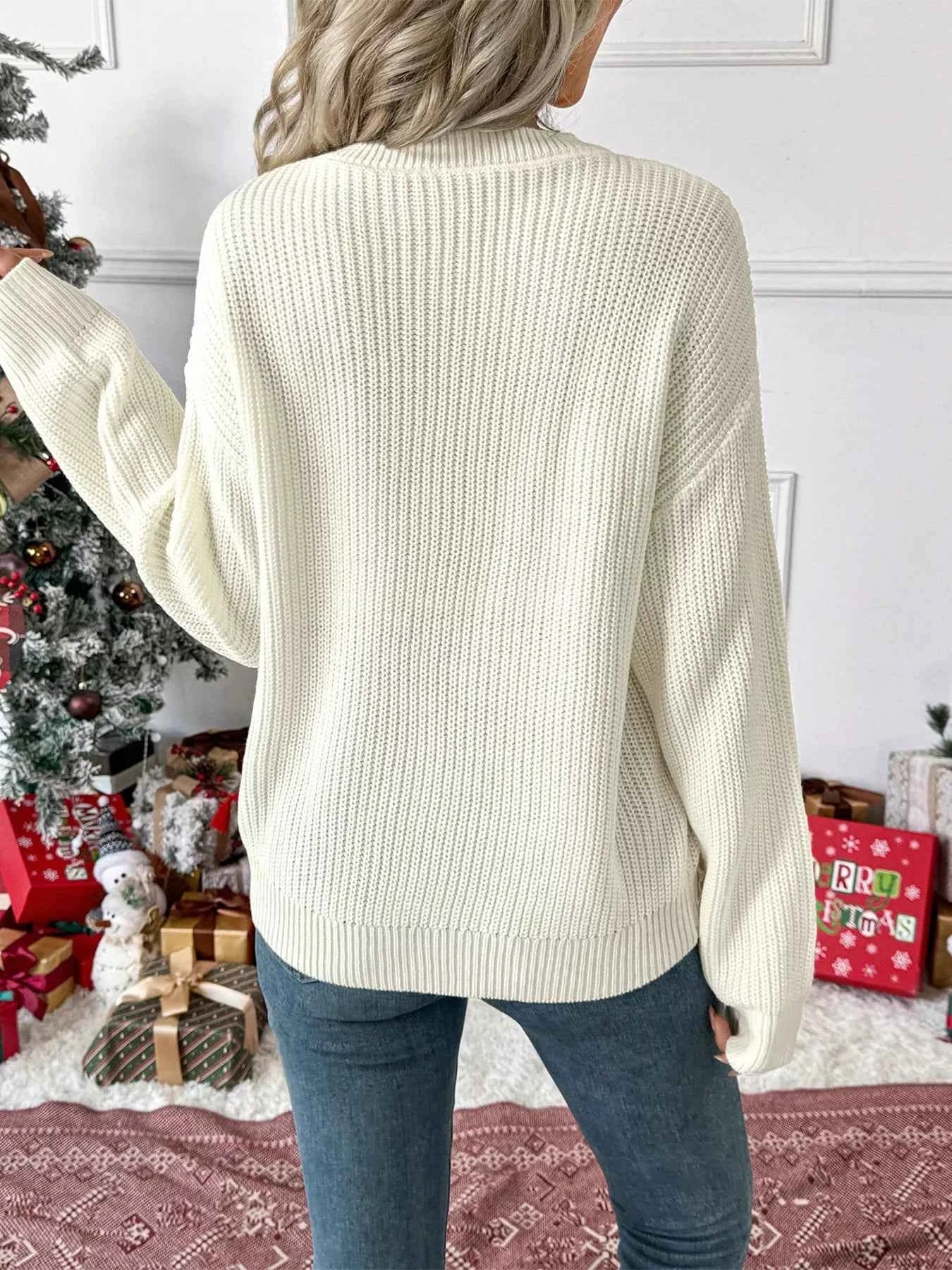 Christmas Bow Dropped Shoulder Sweater 18276003c06b4dfe8336c3ce6d8e4fee-Max-Origin