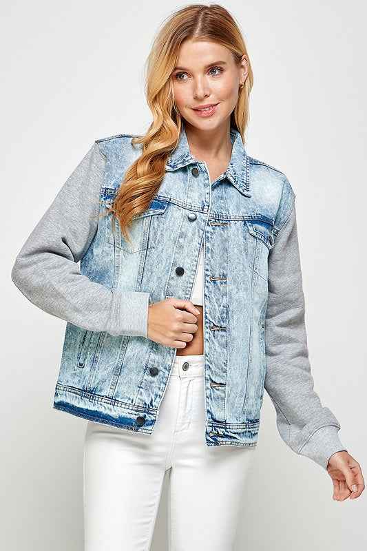 Women's Denim Jacket with Fleece Hoodies 18614728_e550eb8a-d1b4-4114-8713-b82581187fb5
