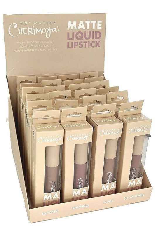 24 PC Cherimoya Matte Liquid Lipstick Natural Assorted One 19039317_2dc97a06-85b0-4cda-9c1d-2a763e8c6e7d