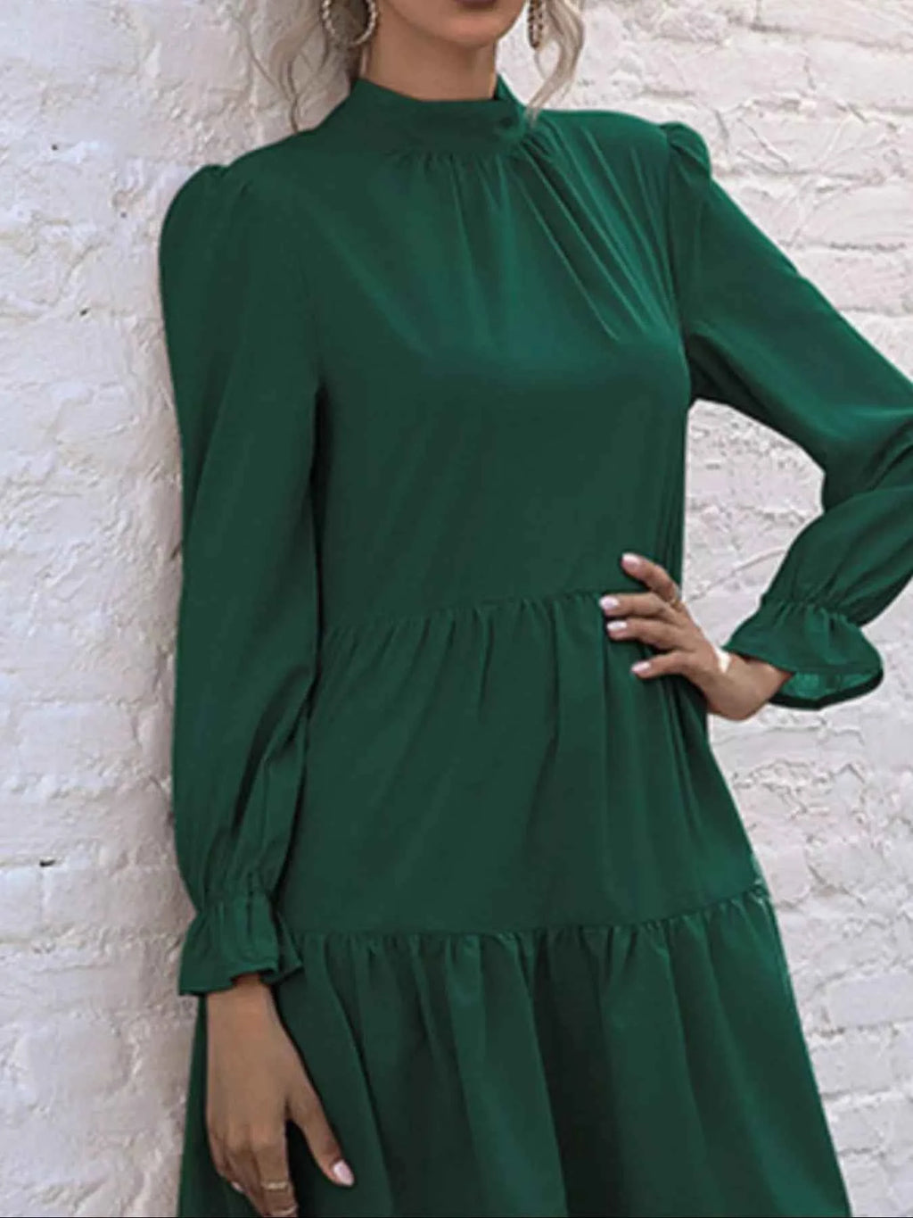 High-Low Flounce Sleeve Dress 192cc659-7abd-462e-bf2e-b6e748d3d998-Max-Origin