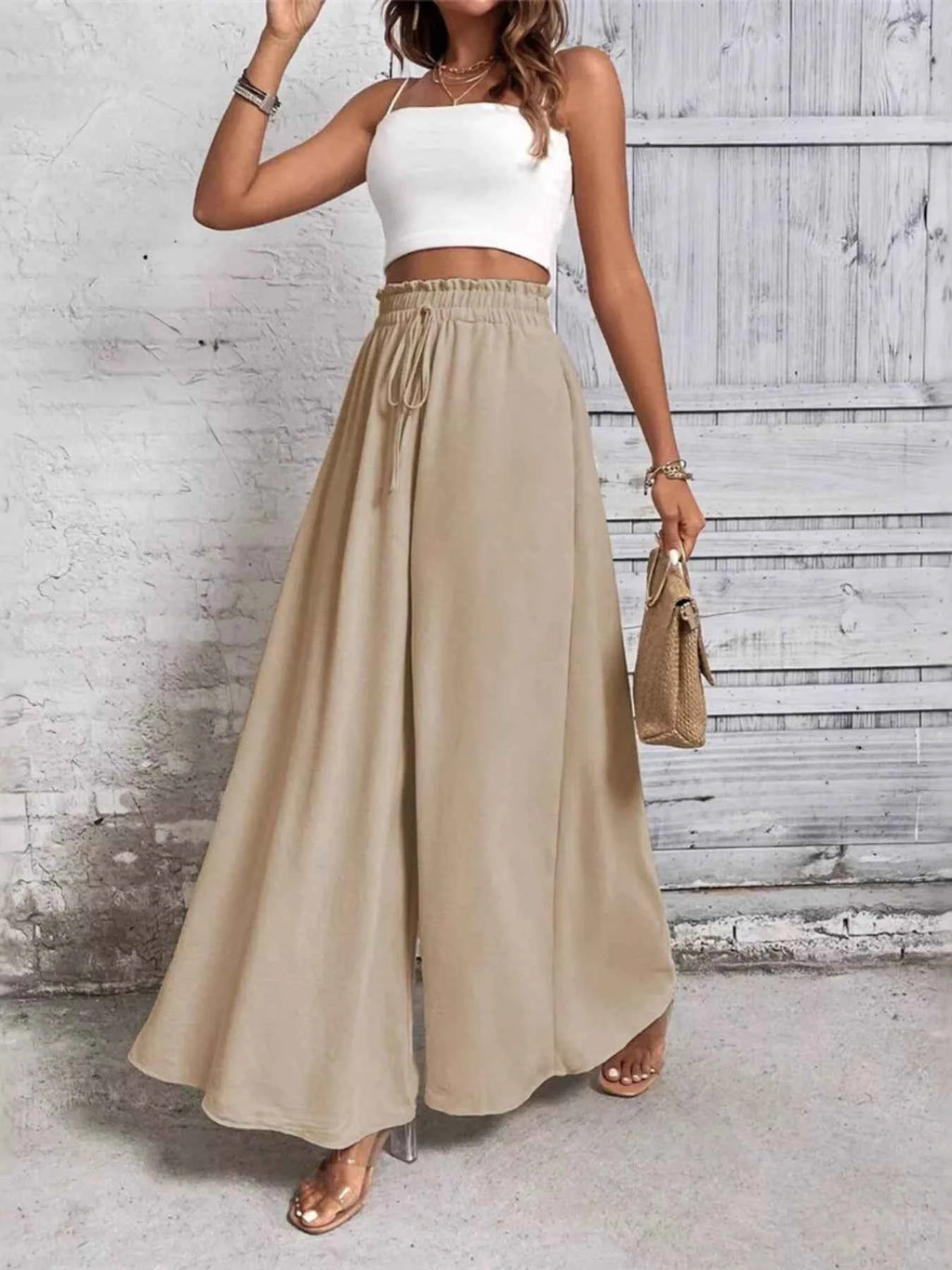 Frill Wide Leg Pants 19a3372efde14c079305638c29988e98-Max-Origin