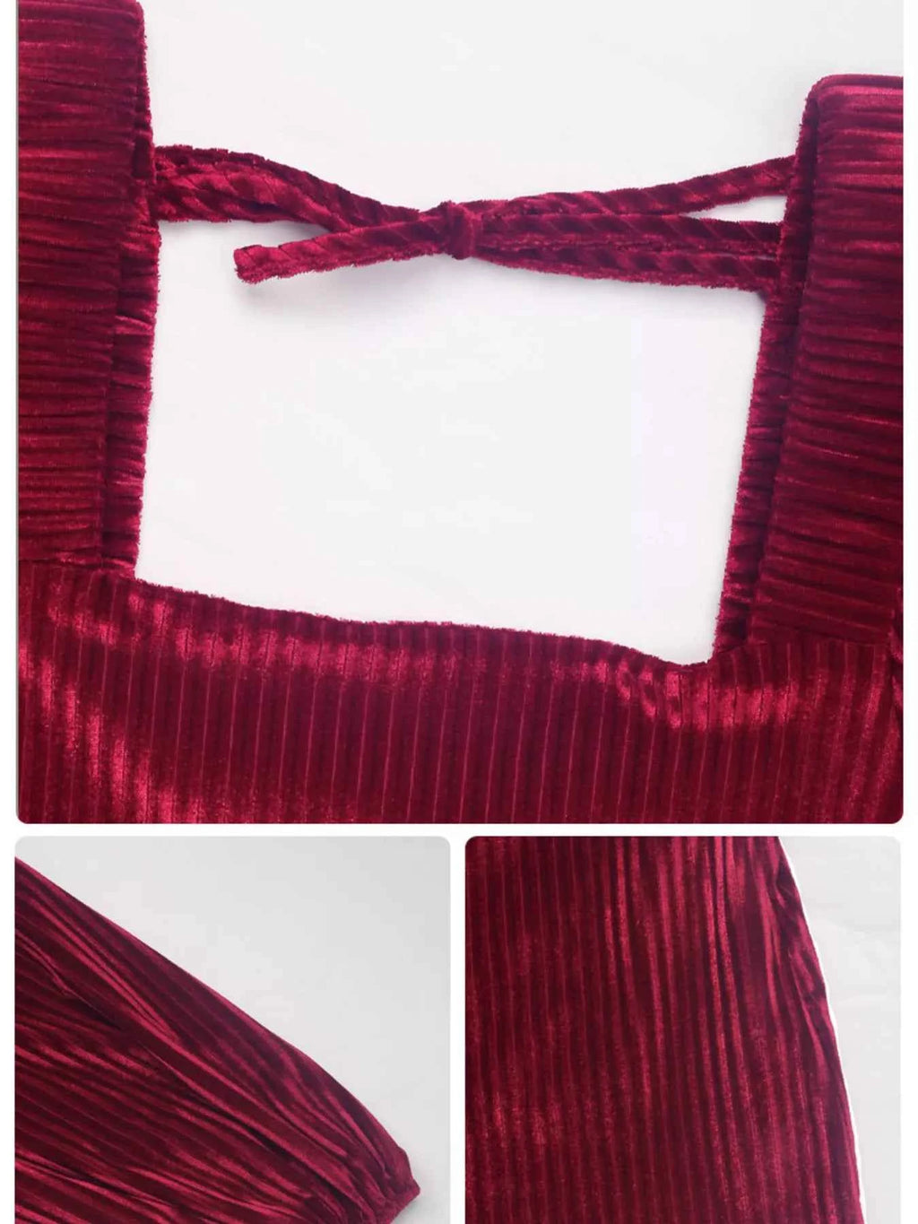 Velvet Square Neck Long Sleeve Dress 19b492ac9c6f4dd5a1d2c677791ae33c-Max-Origin