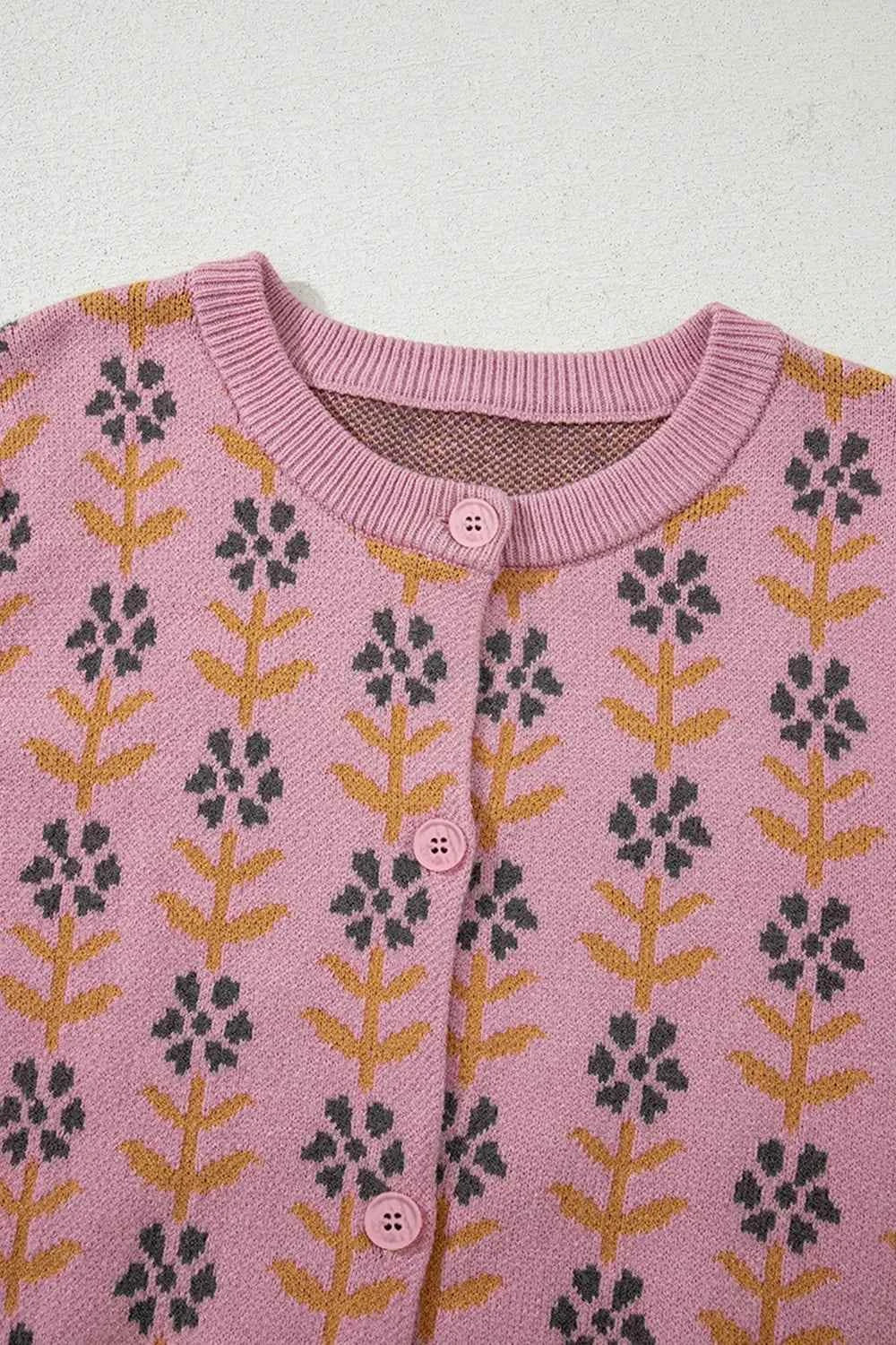 Floral Button-Up Knit Cardigan 1a7f1347-a032-46a8-ac7d-1b44e61b417b-Max-Origin