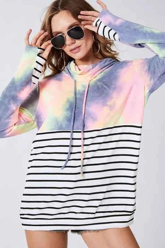 BiBi Tie Dye French Terry Cowl Neck Top 1af772d449e04d8e964d2d53267a0996-Max-Origin