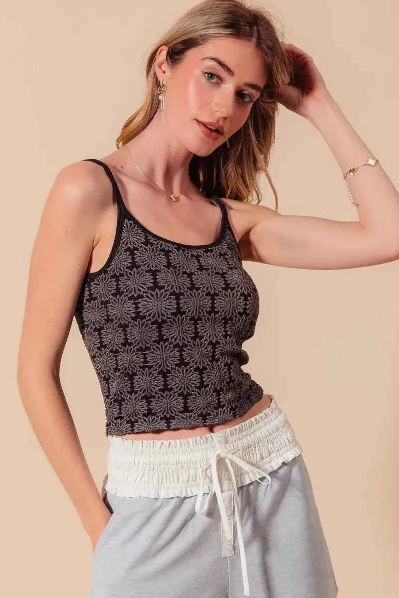 SO ME Two Tone Floral Seamless Tank Top 1b51fbca2cc44b4782ac164f71d6a9da-Max-Origin