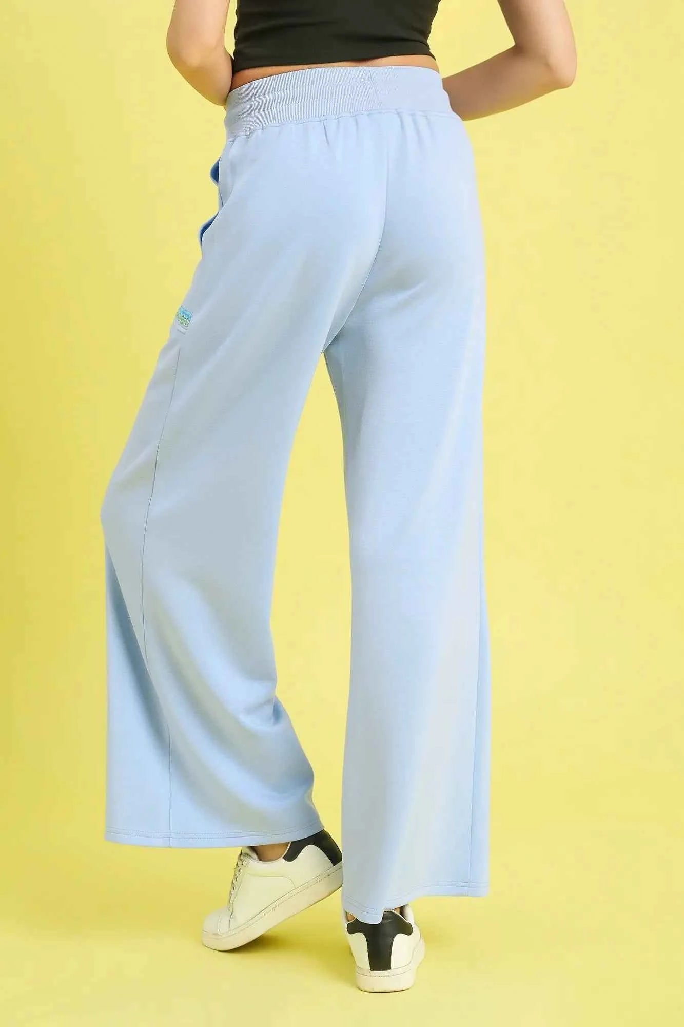 Umgee Drawstring Wide Leg Pants with Scallop Trim Detail 1b9e7dad-e390-4e70-b79a-94e4701f1ad9-Max-Origin
