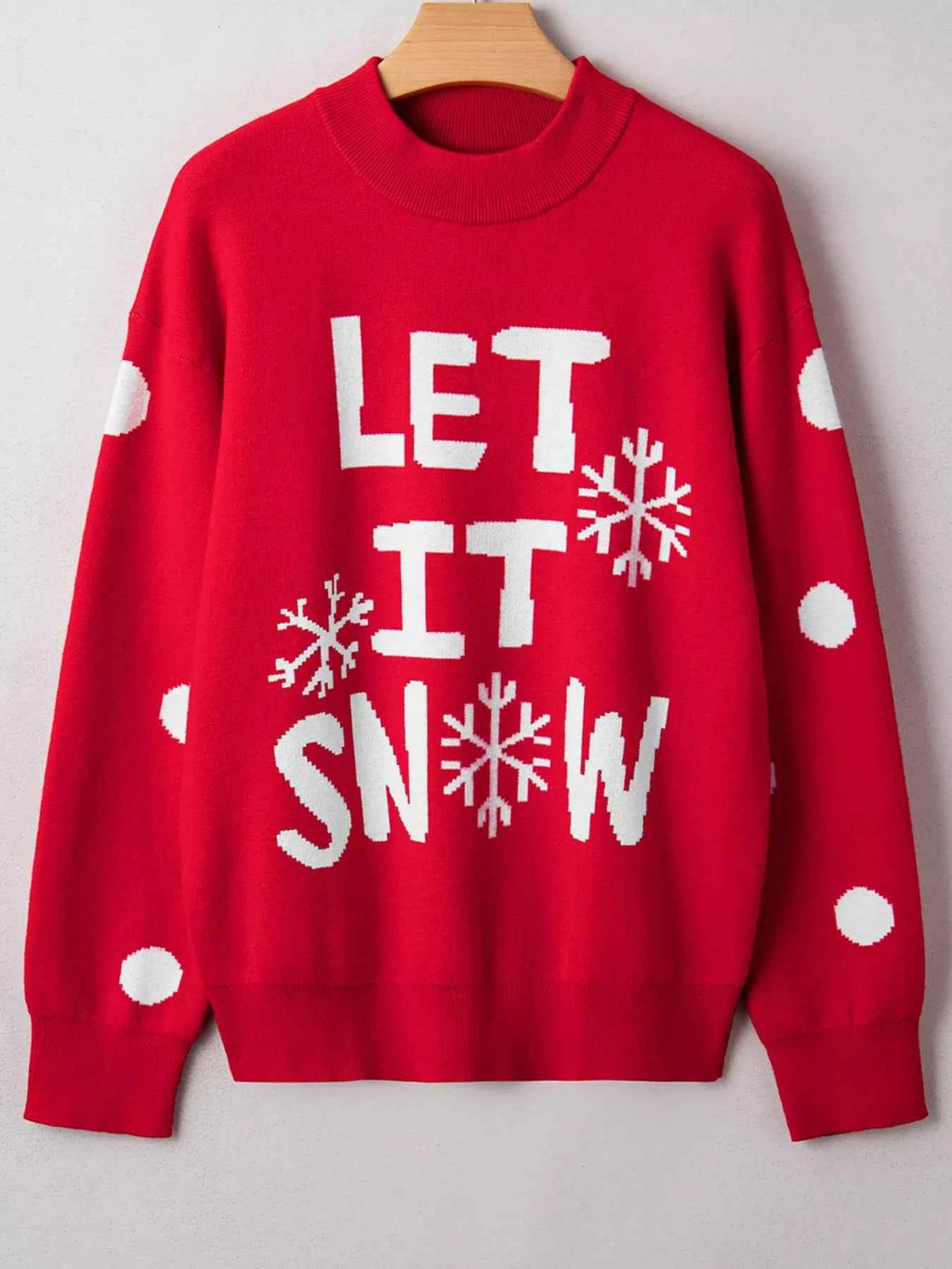 LET IT SNOW Christmas Loose Sweater 1bed98f537f34314a9808a341e55a32c-Max-Origin