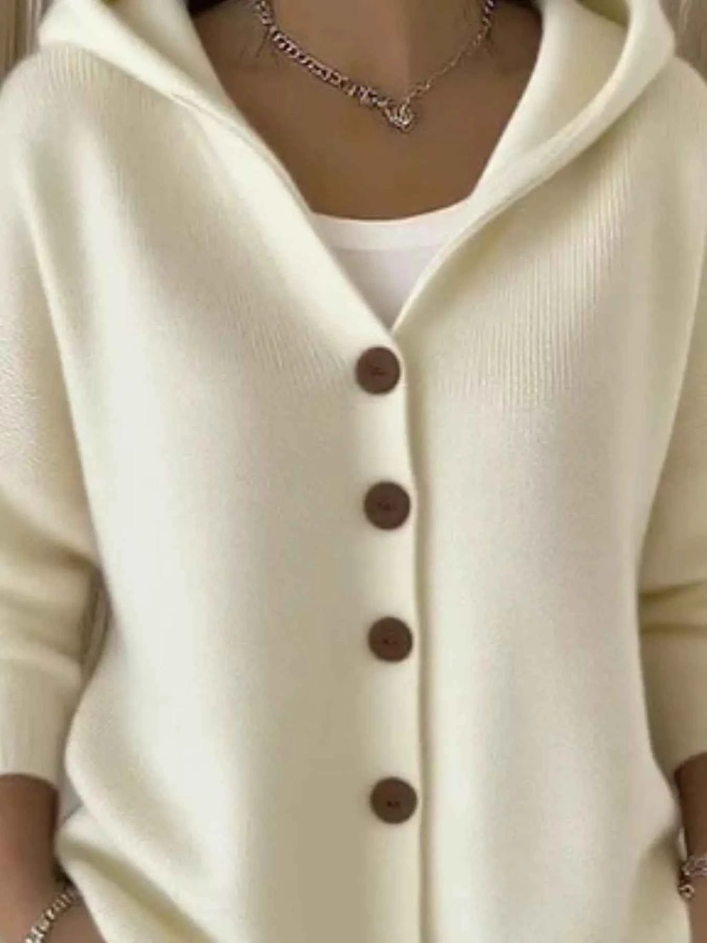 Full Size Hooded Button-Front Soft Knit Cardigan Plus Size 1c0b0f0d-b691-45e7-97c7-07db94de01fb-Max-Origin