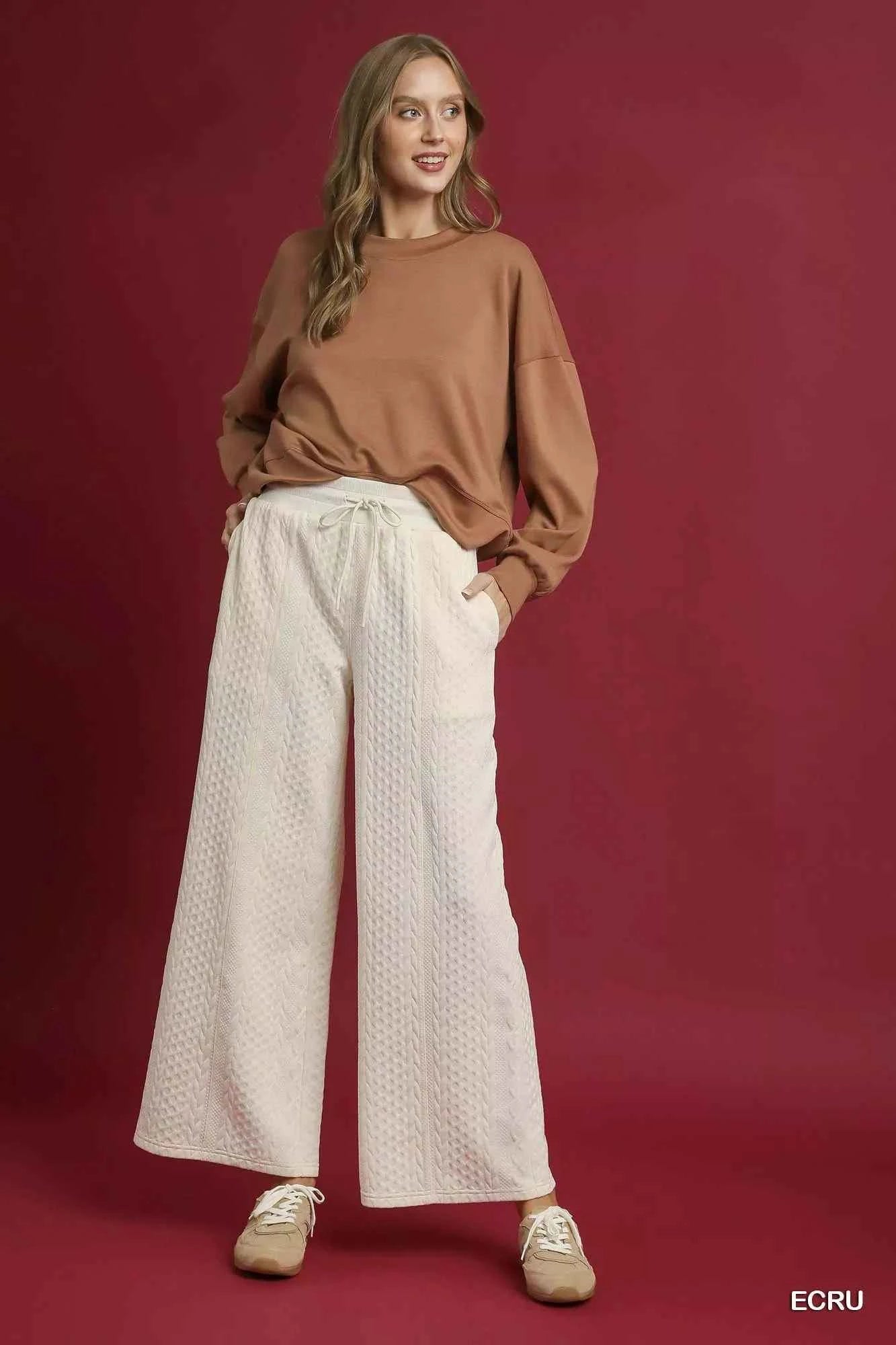 Umgee Cable Knit Textured Wide Leg Pants 1c22aad1-ffe5-42e5-8498-f8fa3d9e0b15-Max-Origin