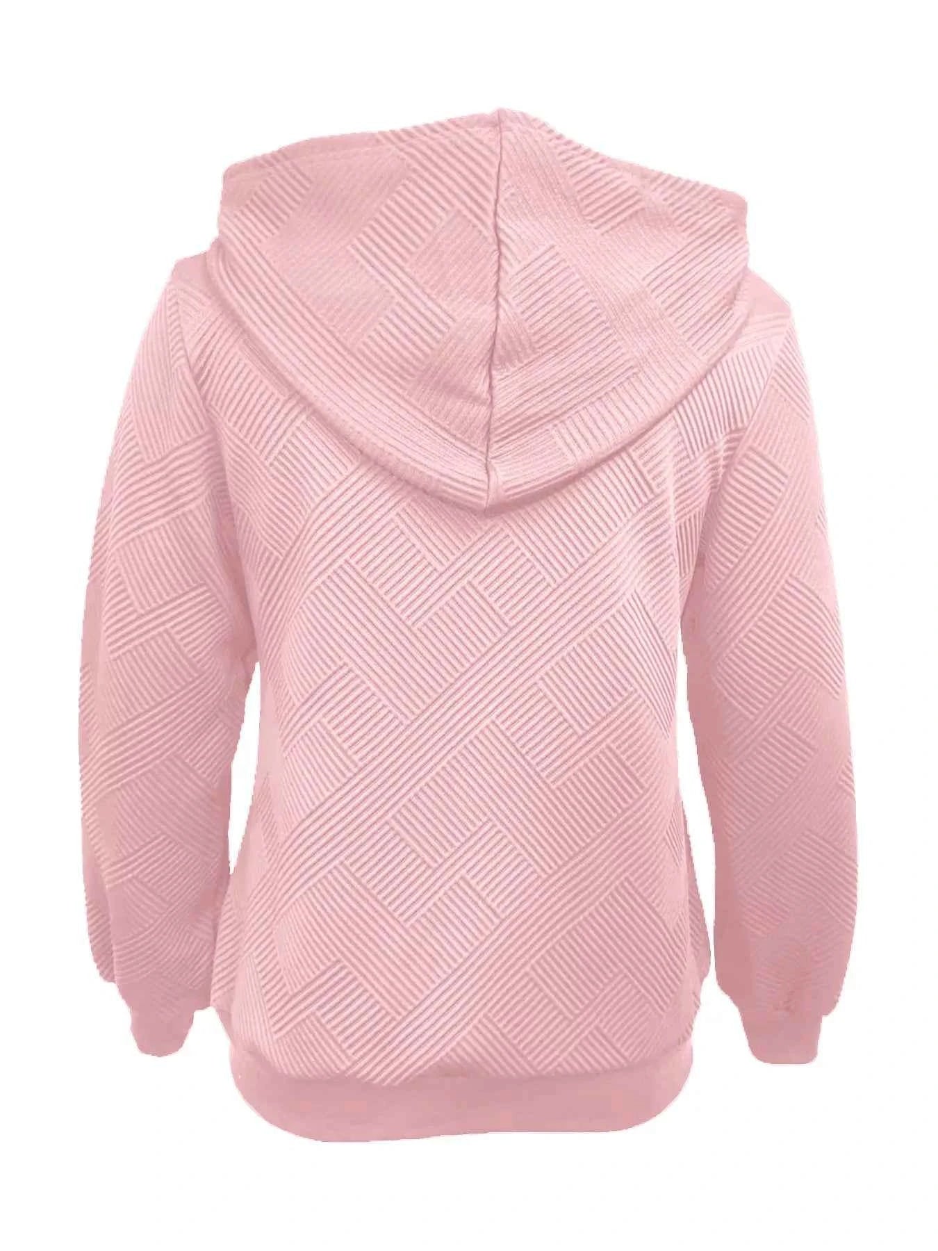 Texture Zip-Up Hoodie with Drawstring 1c57b1f5-d504-43b9-821d-27622e9c47a6-Max-Origin