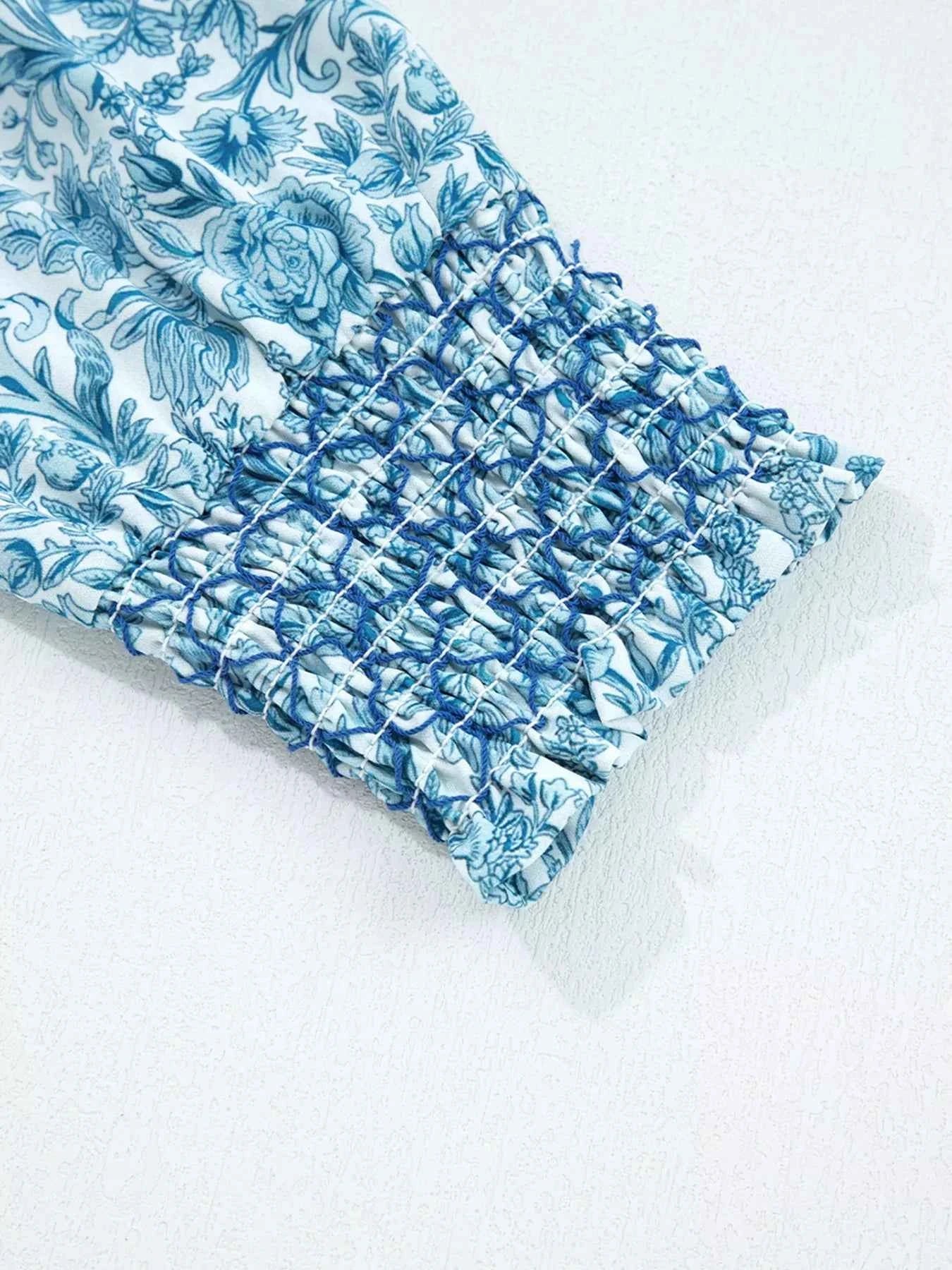 Floral Button Up Puff Sleeve Shirt 1c66dbbc649a40488b470d8e0ee1ae48-Max-Origin