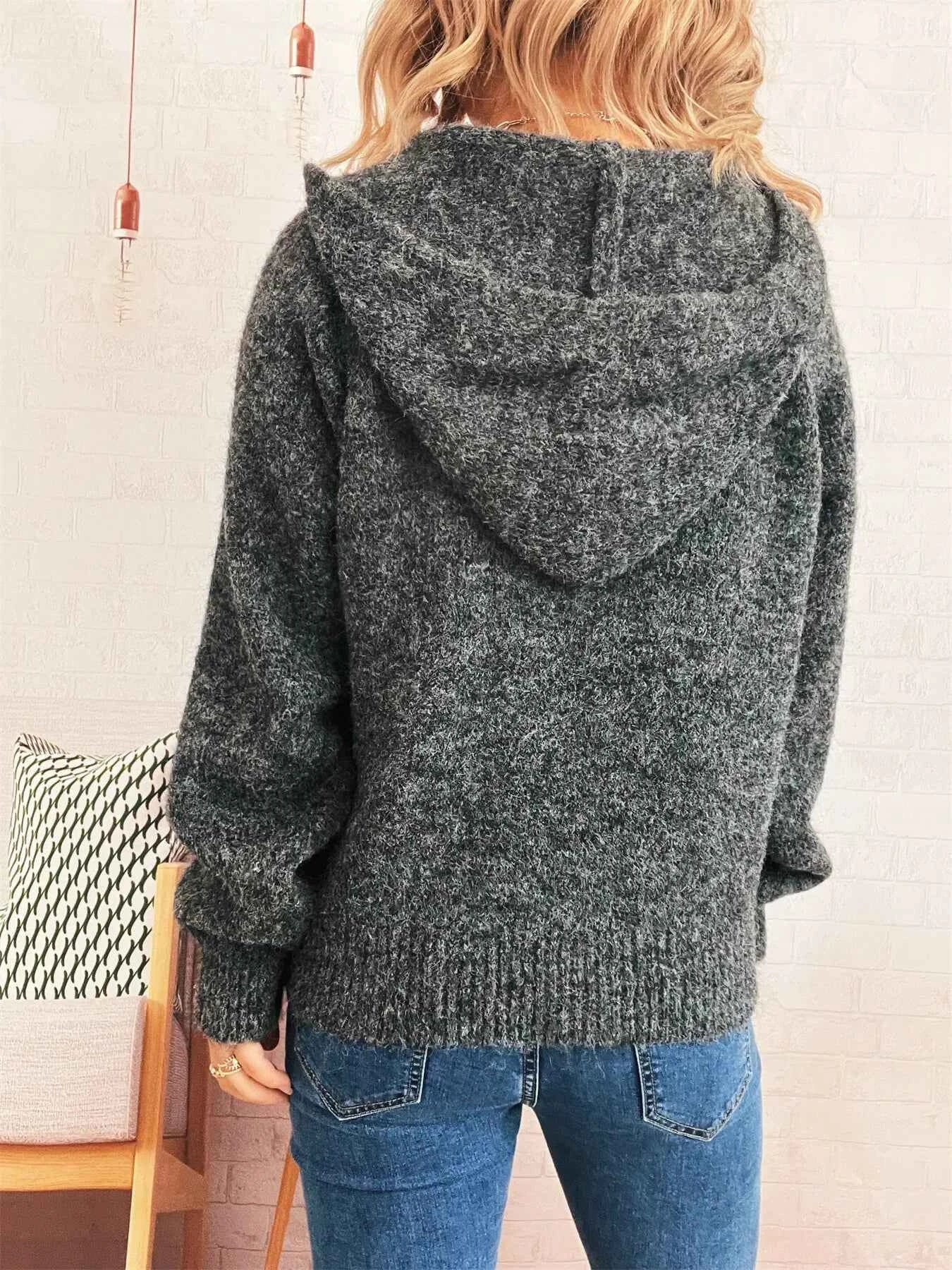 Quarter Zip Ribbed Hem Sweater 1c7e726280c0486ba63b8534891fda0e-Max-Origin