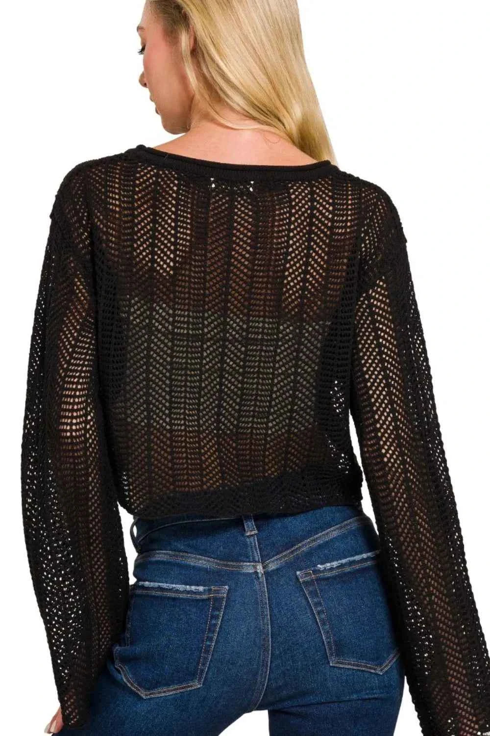 Zenana Open Knit Cropped Sweater 1c96cd43-3bf6-4b9c-a4ac-32f805661f02-Max-Origin