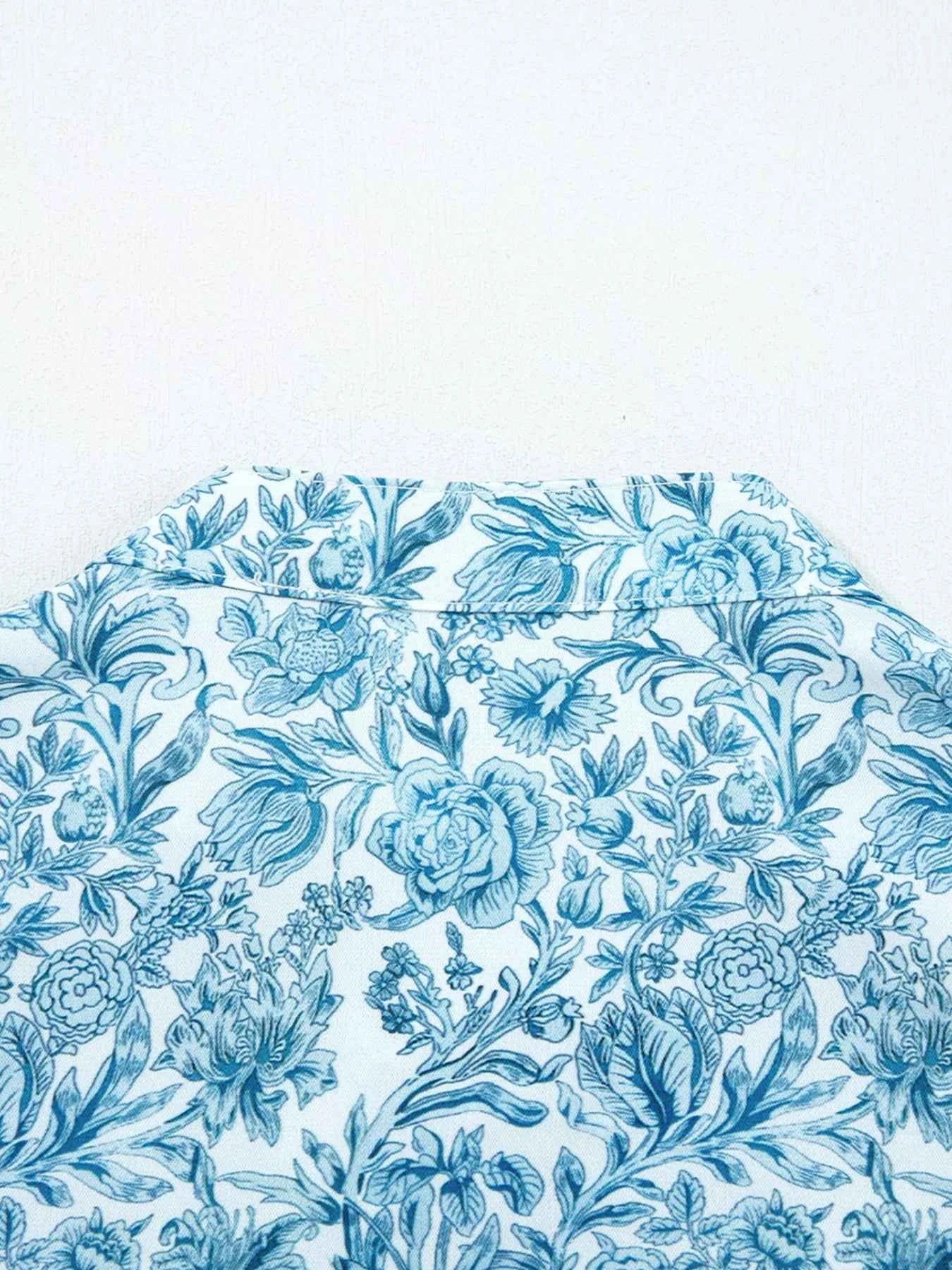 Floral Button Up Puff Sleeve Shirt 1ced9e0e6efd464ebc5acebaf8aadc05-Max-Origin