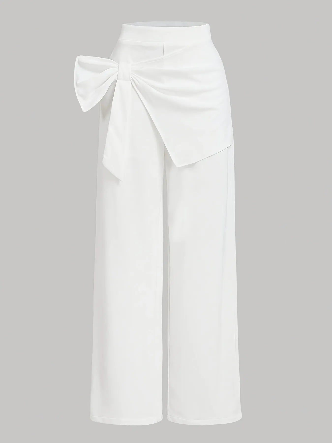 High-Waisted White Bow-Tie Wide Leg Pants White 1d05bd2fbb1141688ffd98a4b610737f-Max-Origin