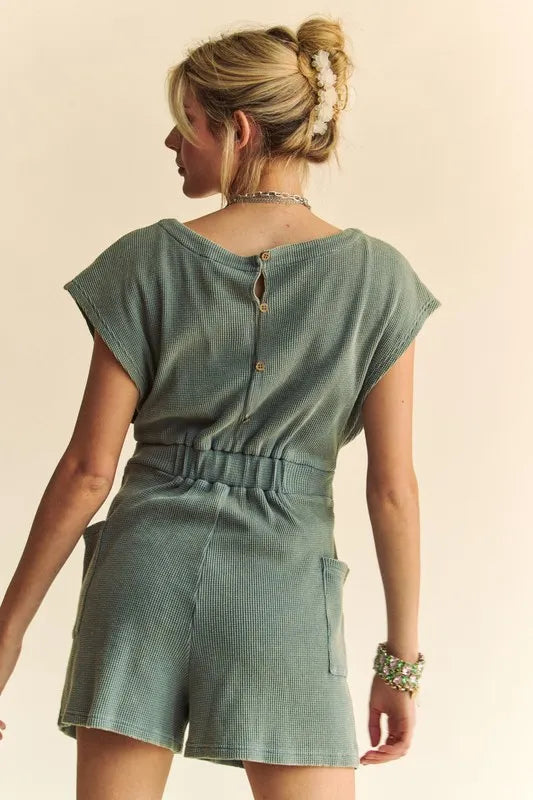 Davi & Dani Acid-Washed Waffle Knit Cuffed Sleeves Romper 1d21a4e62b6e4b61ae92841334f063d4-Max-Origin