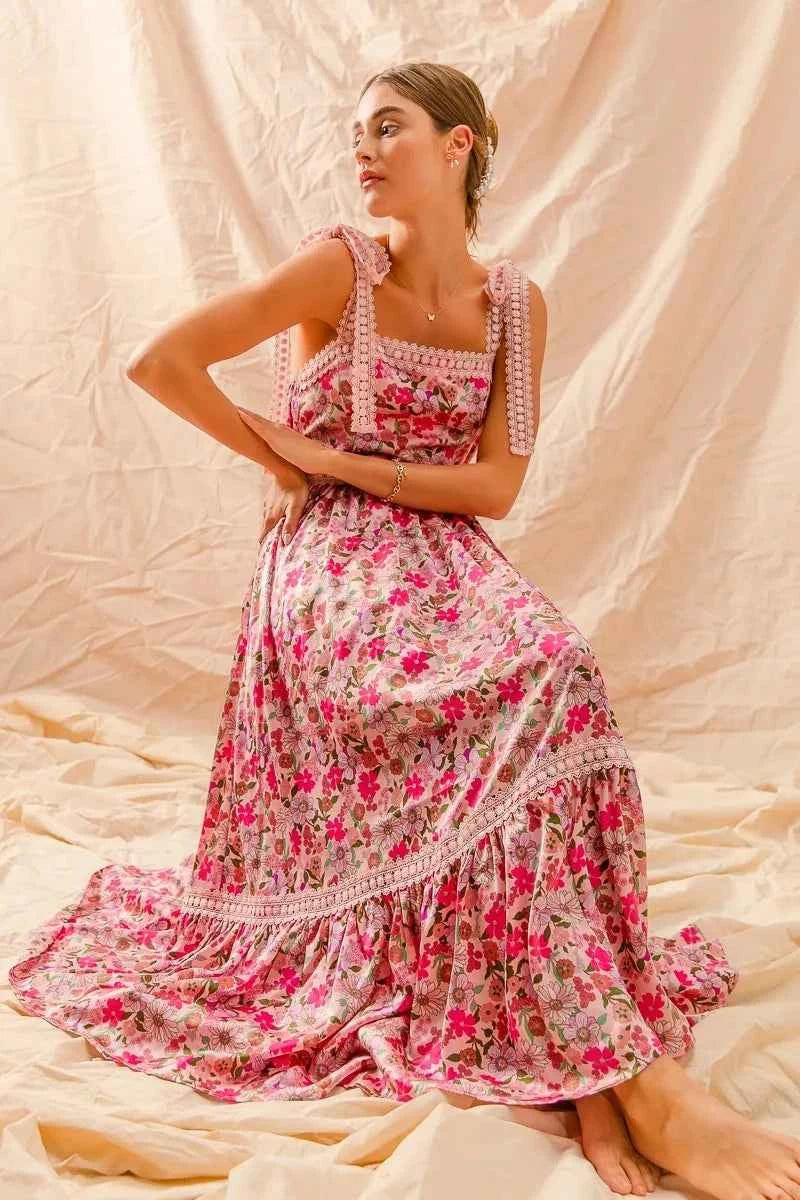 SO ME Floral Maxi Dress With Ribbon Tie Lace Strap 1d9d9bdb581c4639b4908d6683e5f1de-Max-Origin