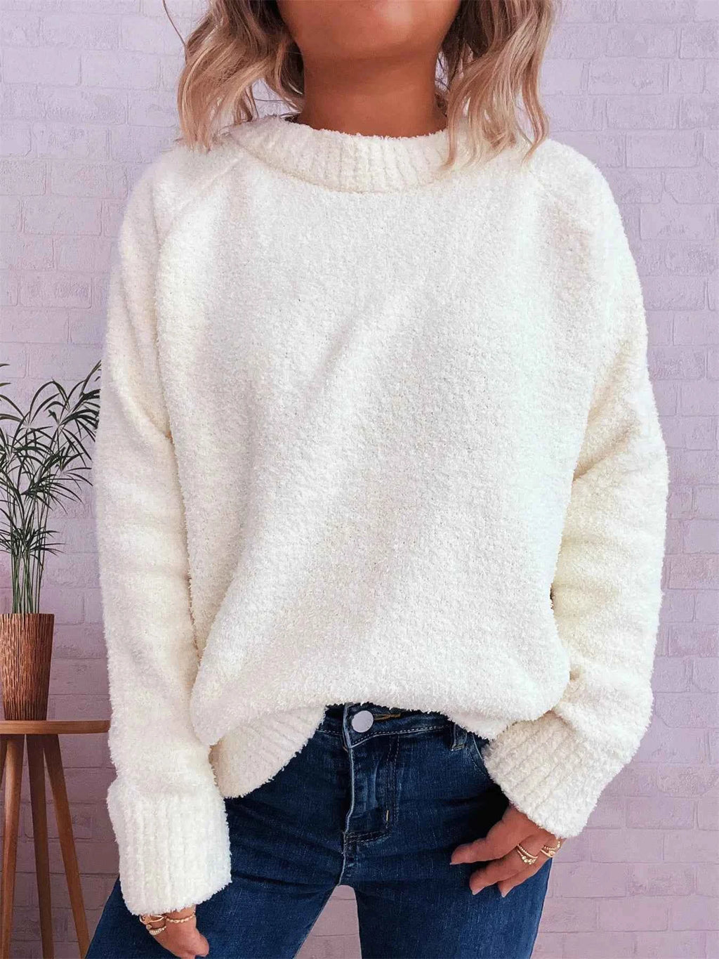 Round Neck Raglan Sleeve Sweater 1ddd3a02c92a46859d7e05a5e81e810e-Max-Origin