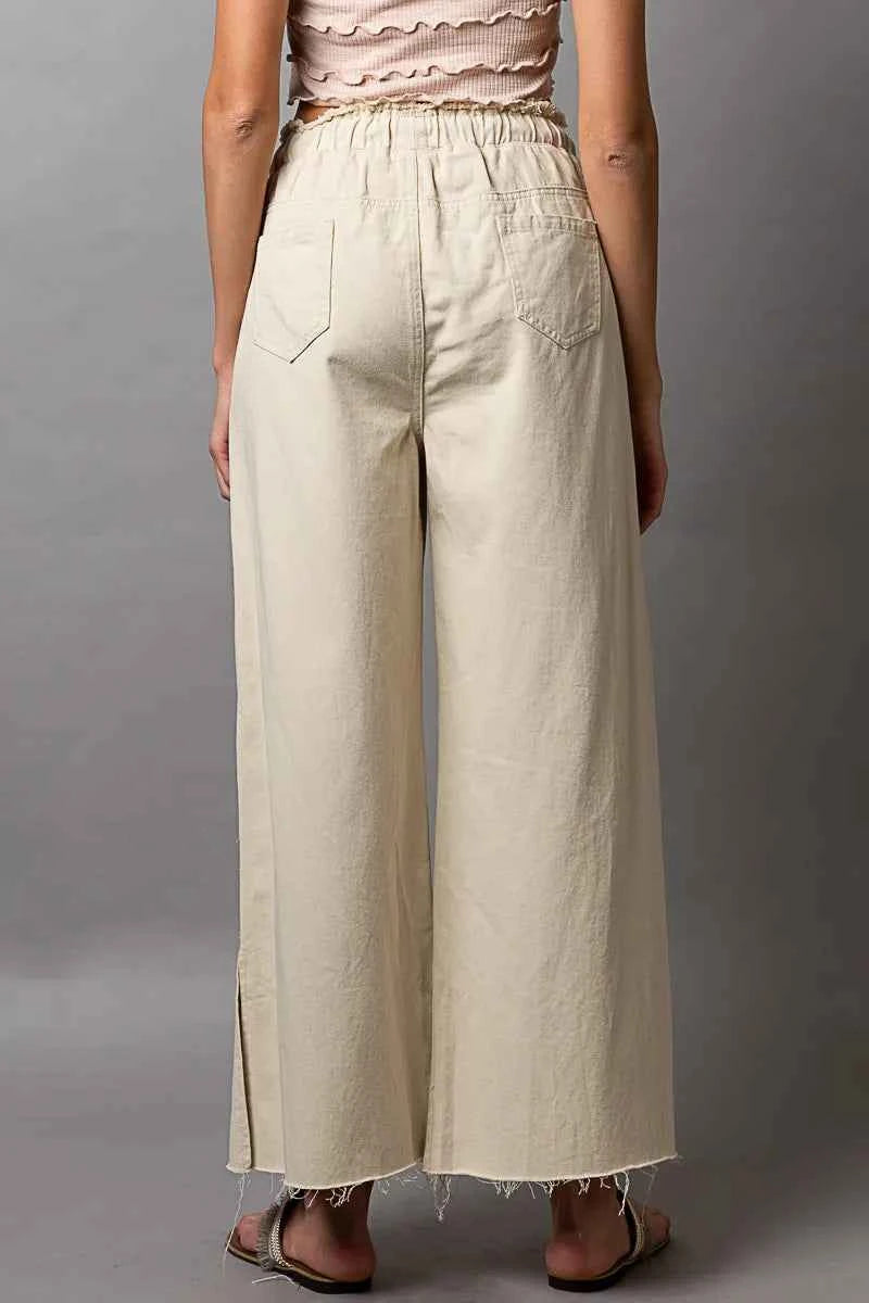 POL Distressed Drawstring Slit Wide leg Pants 1df7f3ca-cd90-4e9c-8ff2-a5622f3e7de3-Max-Origin