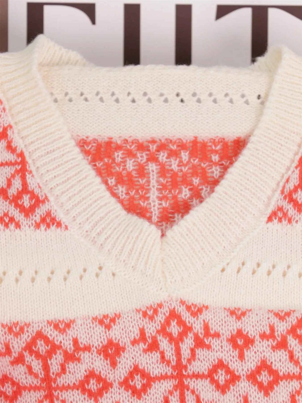 Contrast Ribbed hem Long Sleeve Sweater 1e1ae10074ef4d6b80a011b18d8c28f9-Max-Origin