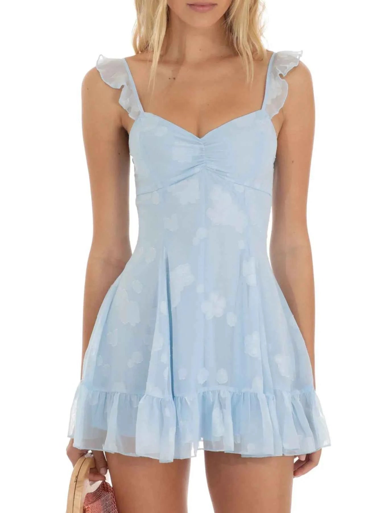 Floral Sweetheart Ruffled Cami Mini Dress Light Blue 1e47a23b-a961-437e-b088-ed19a0be1877-Max-Origin