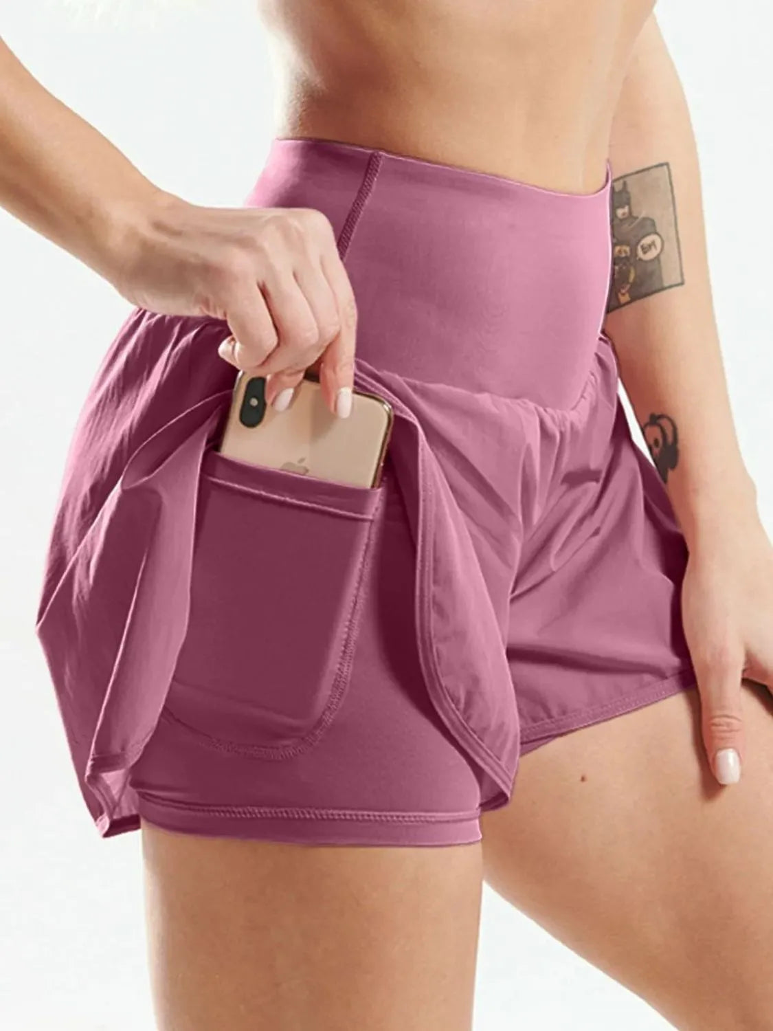 Pocketed High Waist Active Shorts 1e9150f1-c200-49d6-a827-39a2a966c091-Max-Origin