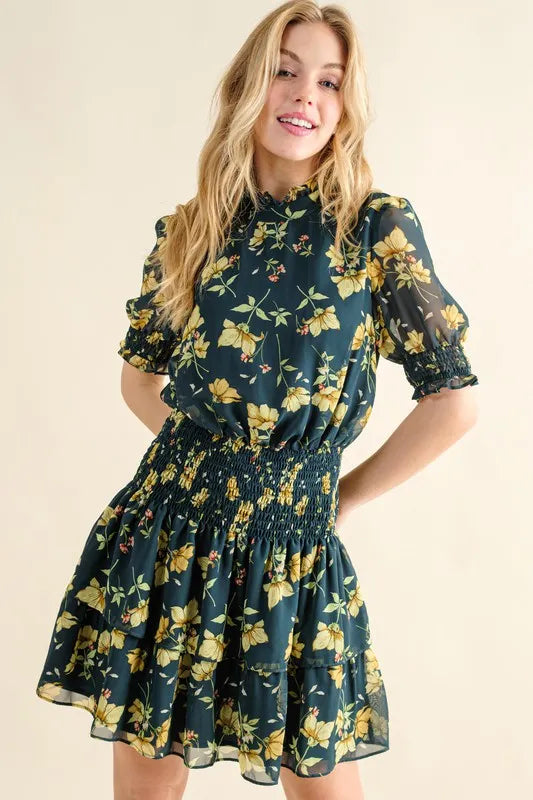 And The Why Floral Print Smocked Waist Mini Dress 1ea37e64abf842c88869acf1d619bc78-Max-Origin