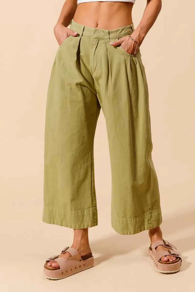SO ME Mid Rise Wide Leg Chino Pants With Pockets 1ee057db3dfd4c3d9d7e677670d23a64-Max-Origin