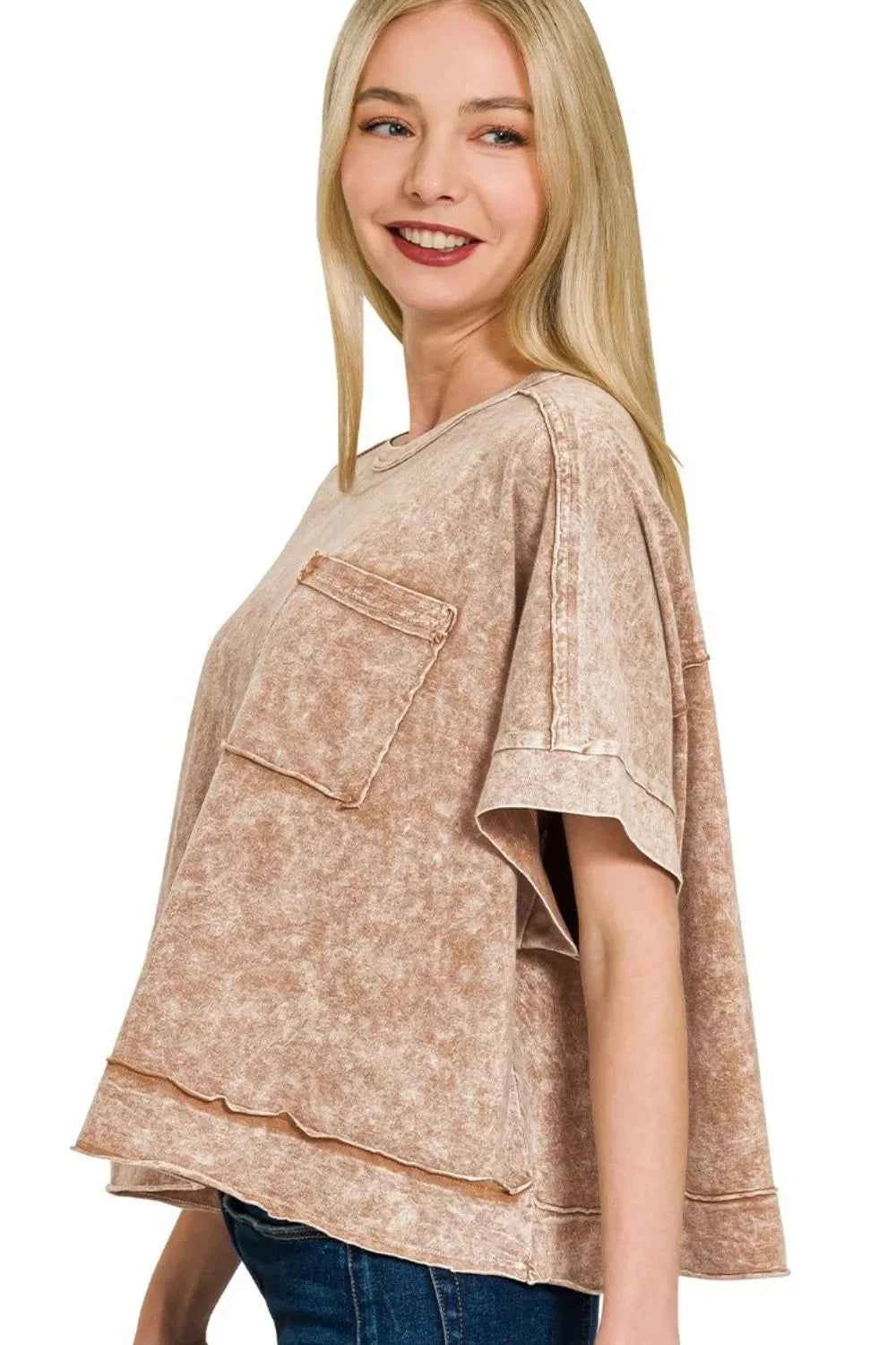 Zenana Halo Snow Washed Oversized Crop Box Tee 1f202caf-e53e-460d-8029-90d6caf9ebb9-Max-Origin