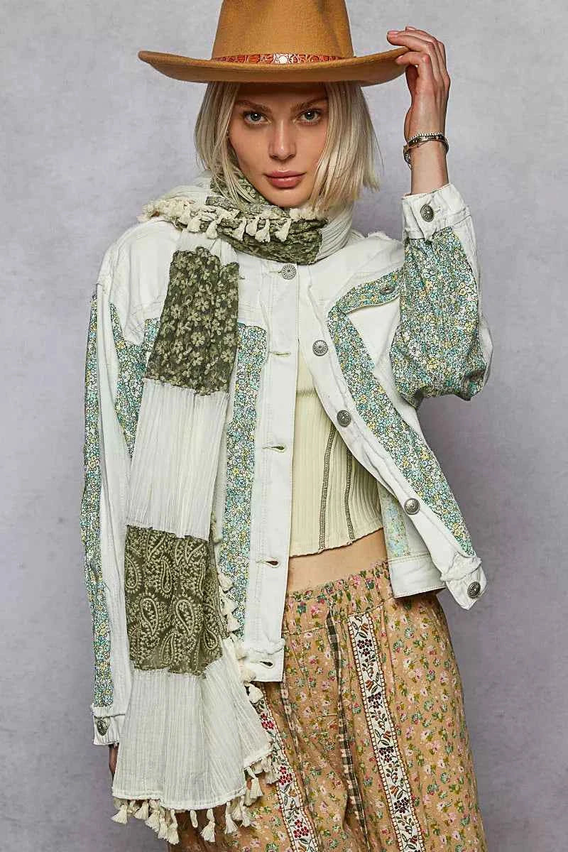 POL Button Down Patchwork Denim Jacket with Floral Print Details 1f9046ea-4520-4429-99bb-c96e8b8af81f-Max-Origin