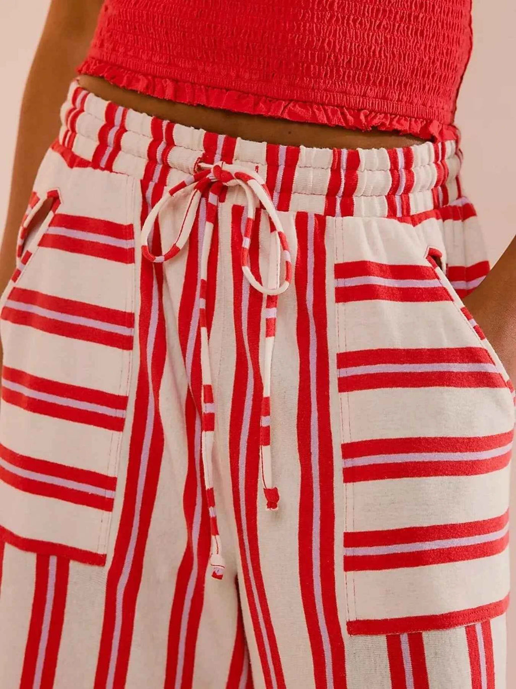 Striped Wide-Leg Drawstring Pants 1fcbf6300a6e4eea9eced9fb13ed9695-Max-Origin