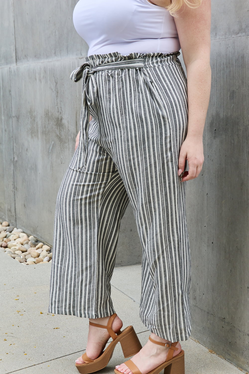 Heimish Find Your Path Full Size Paperbag Waist Striped Culotte Pants 1fdae5c39b6c4b26a792ac9288a71ddd-Max