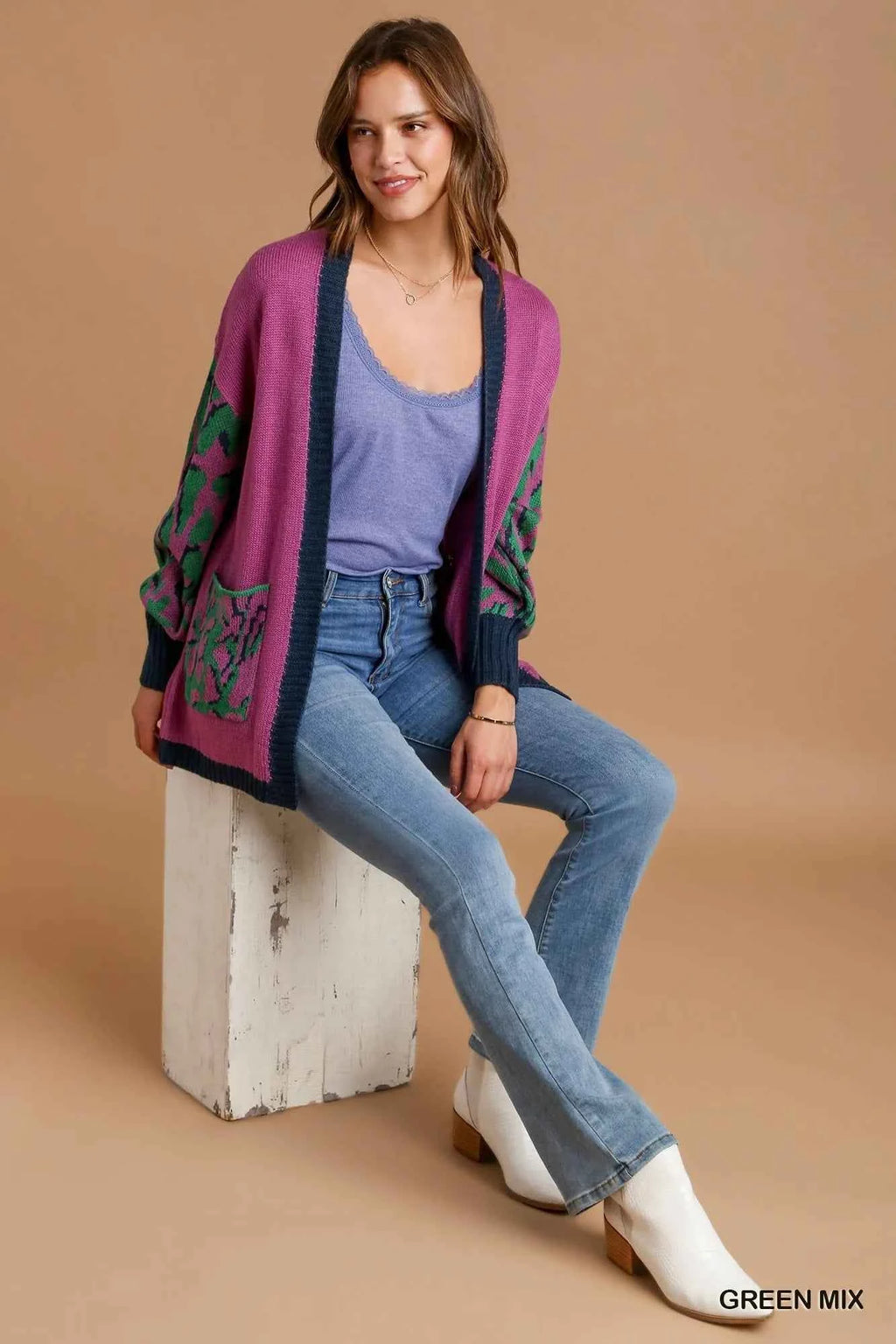 Umgee Animal Print Open Front Sweater Cardigan 1ff2da79-3fa0-4477-9cb1-ab4f3ba05683-Max-Origin