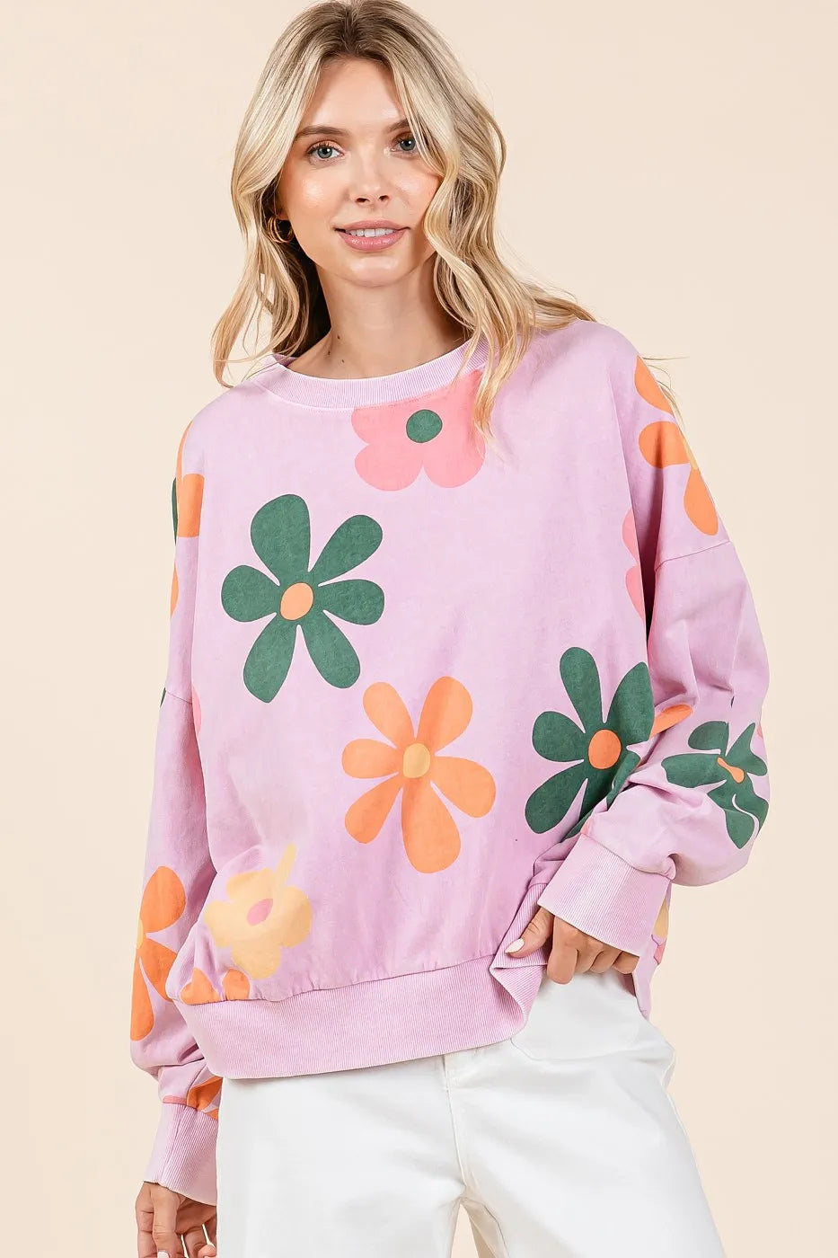 Mittoshop Mineral Wash Flower Print French Terry Sweatshirt 201bd67770064e3f91d0de7970092c5d-Max-Origin