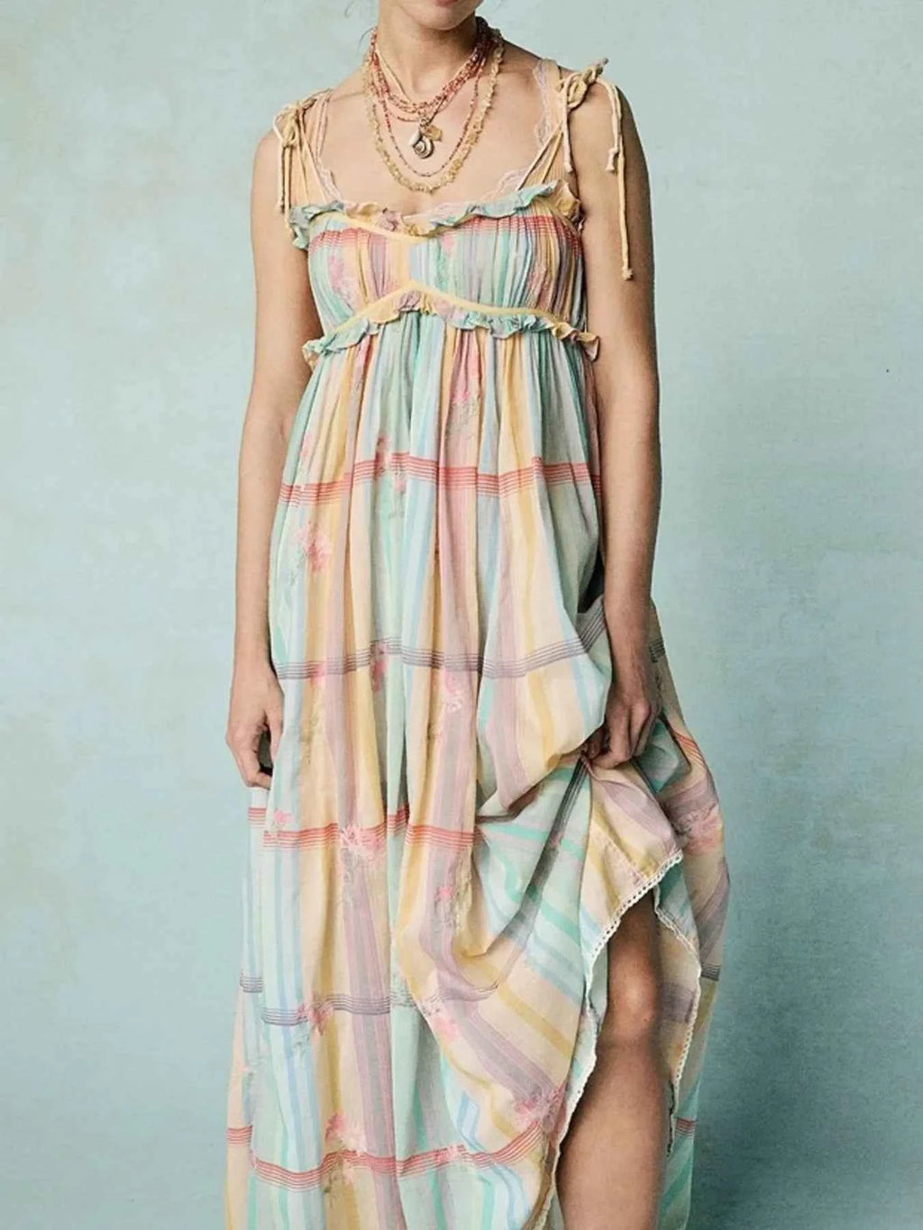 Pastel Plaid Back Smocked Maxi Cami Dress Multicolor 201f7ca7a9254d1c819c7116b7ccfb54-Max-Origin