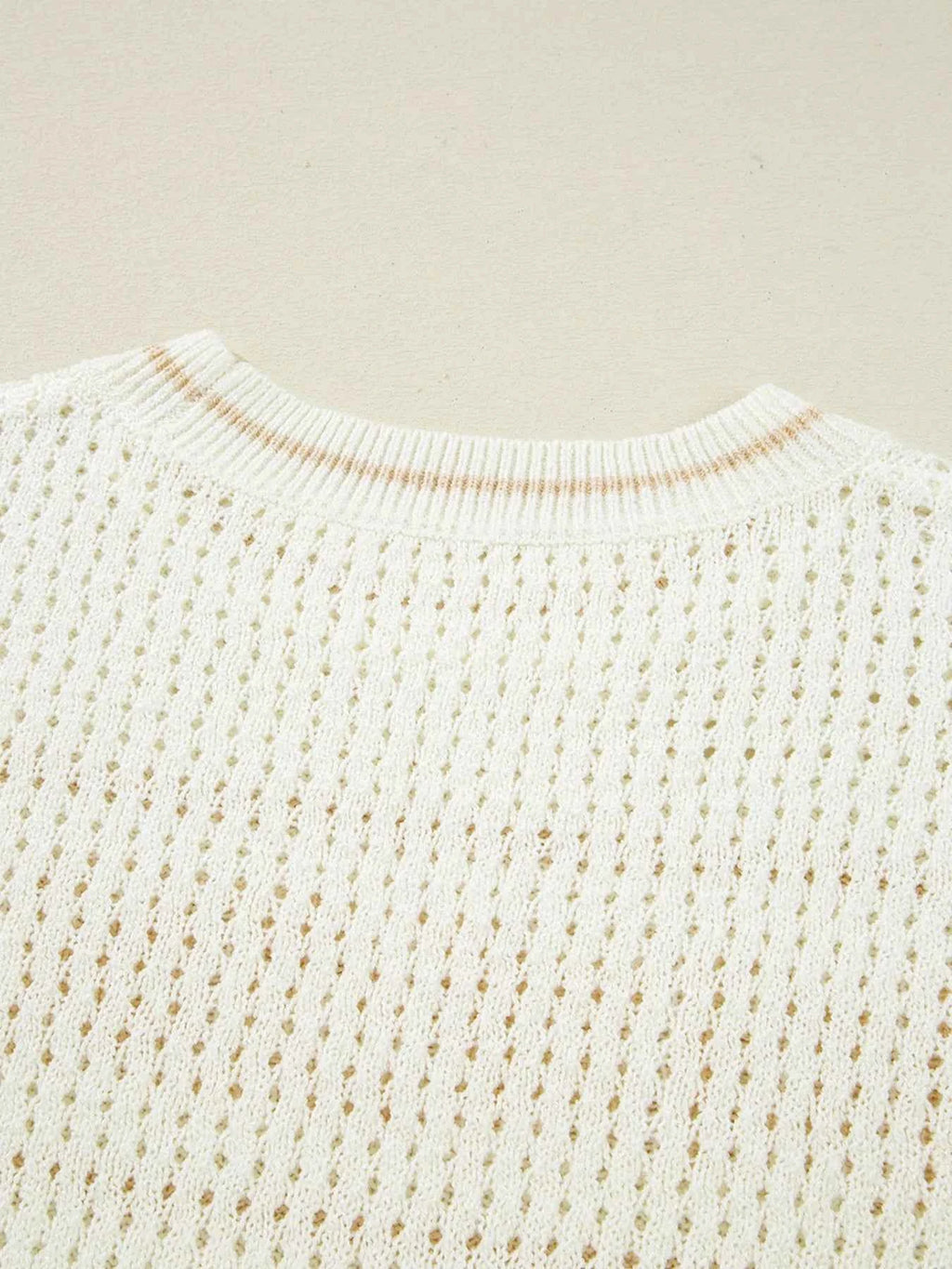 BEACH Hollow Out Knitted Lightweight Dolman Sweater 2045b5fde4464cf9b329fbb993088f34-Max-Origin