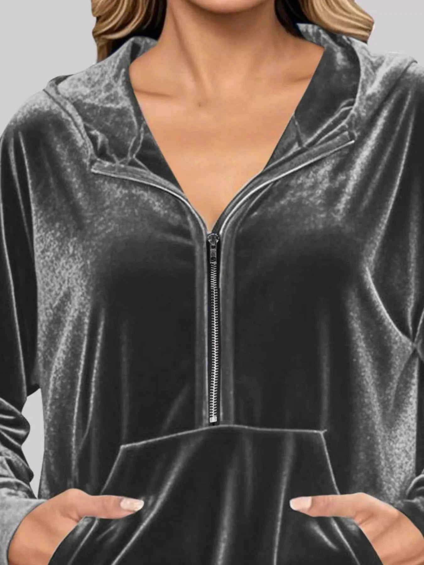Full Size Half Zip Kangaroo Pocket Hoodie Plus Size 204e6afd-e451-44e4-8b71-a2a9138b787a-Max-Origin