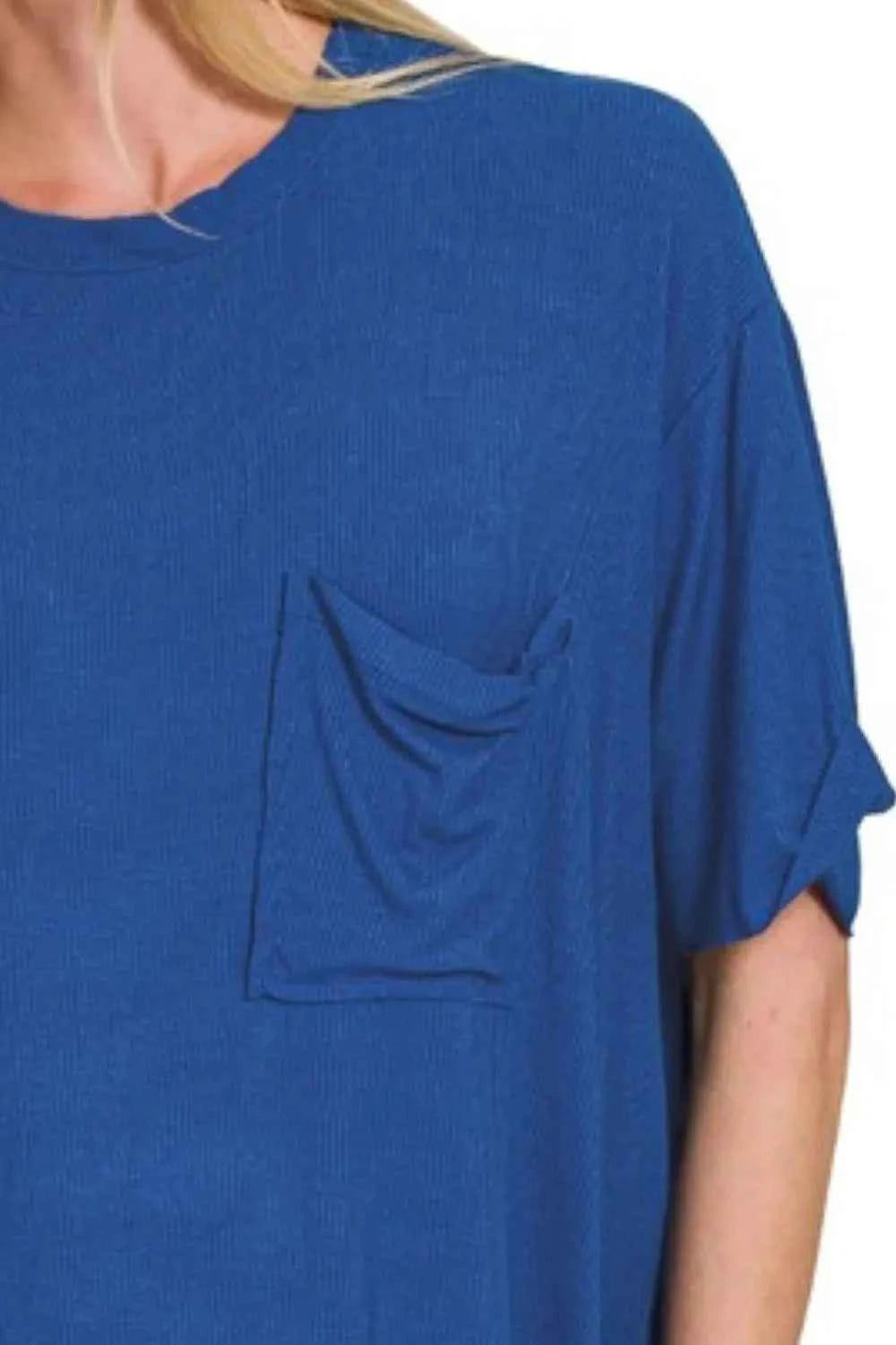 Zenana Oversized Ribbed Round Neck Short Sleeve Tee 20cf9565-0603-4fa1-a437-3dc25d626086-Max-Origin