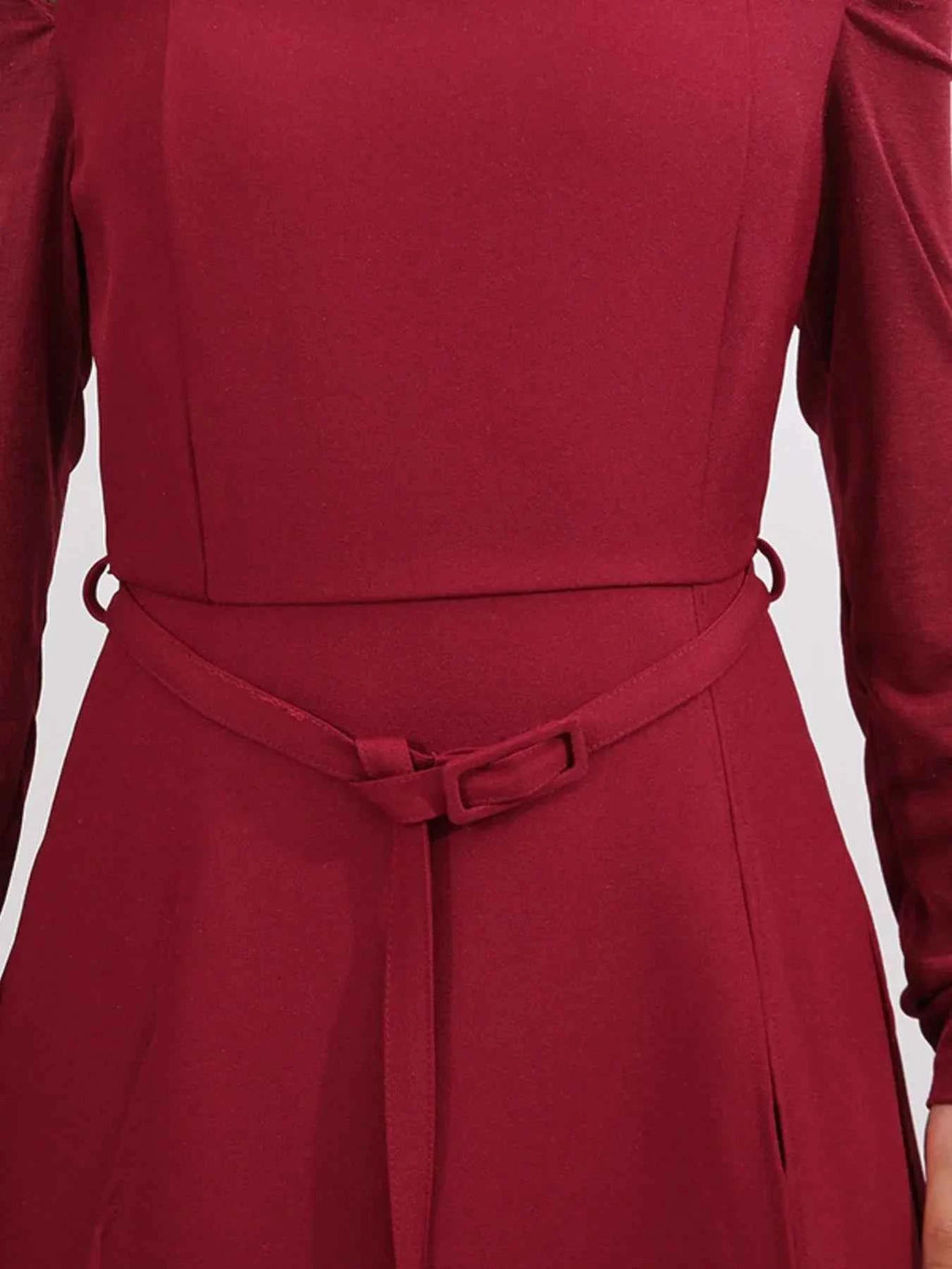 Slit Spaghetti Strap Long Sleeve Dress 21423071-b041-4216-b9f6-e72f70d52329-Max-Origin