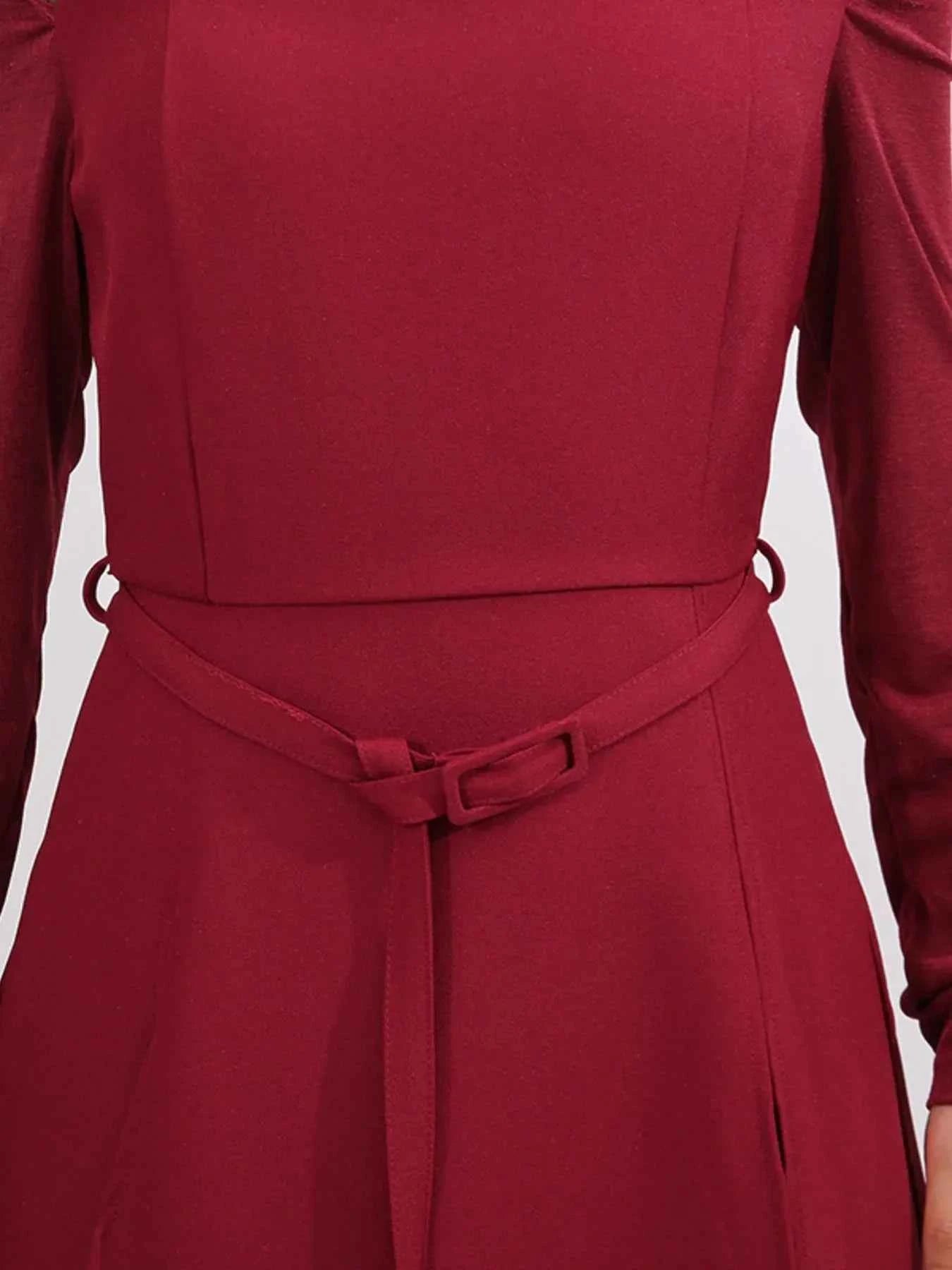 Slit Spaghetti Strap Long Sleeve Dress 21423071-b041-4216-b9f6-e72f70d52329-Max-Origin