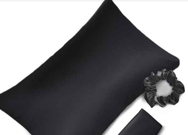 Satin Pillowcase Sleep Mask Scrunchie Gift Set Black 1 21627146_ebdfbd30-43a6-440d-9e8e-f894228e14a3