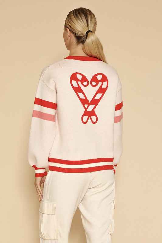 Candy cane knit sweater CREAM MULTI 21649920_c0a8c2d5-37e8-4b3d-b989-f4c0c01948fb