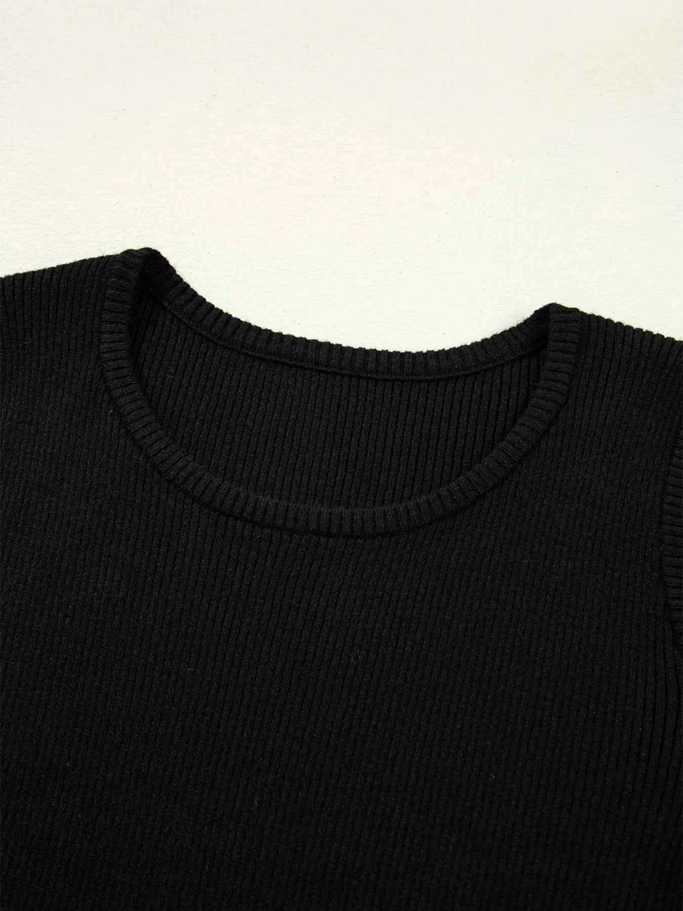 Ribbed Knit Cold Shoulder Sweater 21b881fae5e84dbea6478c8b9e917279-Max-Origin