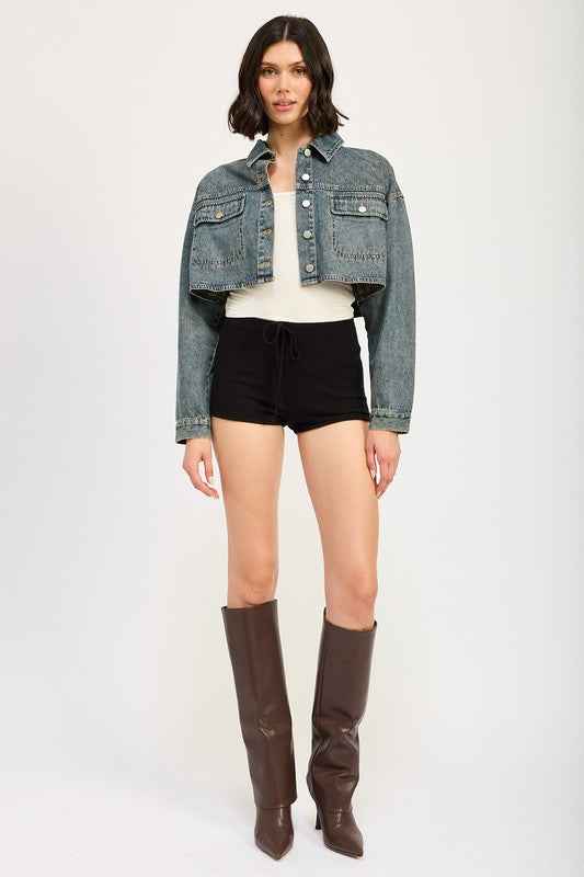 EMBROIDERED DENIM CROP JACKET 22072840_643d48b1-d6e6-44bb-954c-d87ae9892ea3