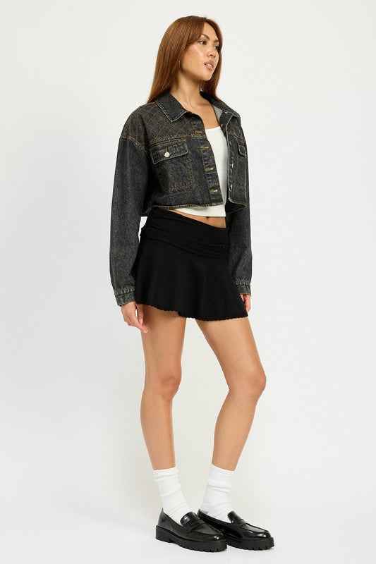 EMBROIDERED DENIM CROP JACKET 22072840_b644ee24-0a3b-45ab-b562-098bee2beebe
