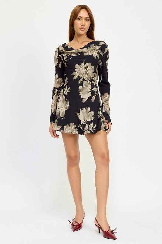 COWL NECK MINI FLARE DRESS WITH OPEN BACK 22073031_f16778dd-eb31-480f-9df3-6e5c04494318