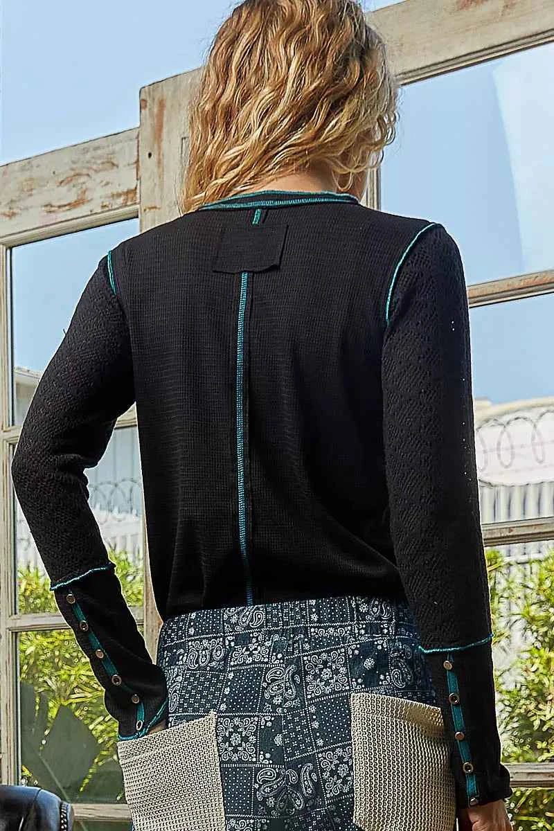 POL Long Sleeve Top with Contrasting Stitching 2212cdc5-f595-4d1f-b922-029ce2cb9fe7-Max-Origin