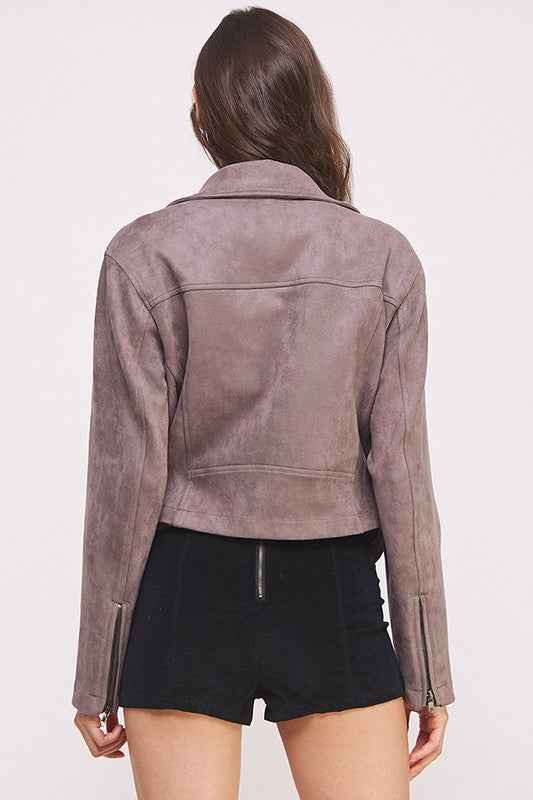 PLUS BELTED LONG SLEEVE ZIPPERED SUEDE MOTO JACKET 22158171_528eab36-4856-4295-a2a6-cf70f2cfe1b4