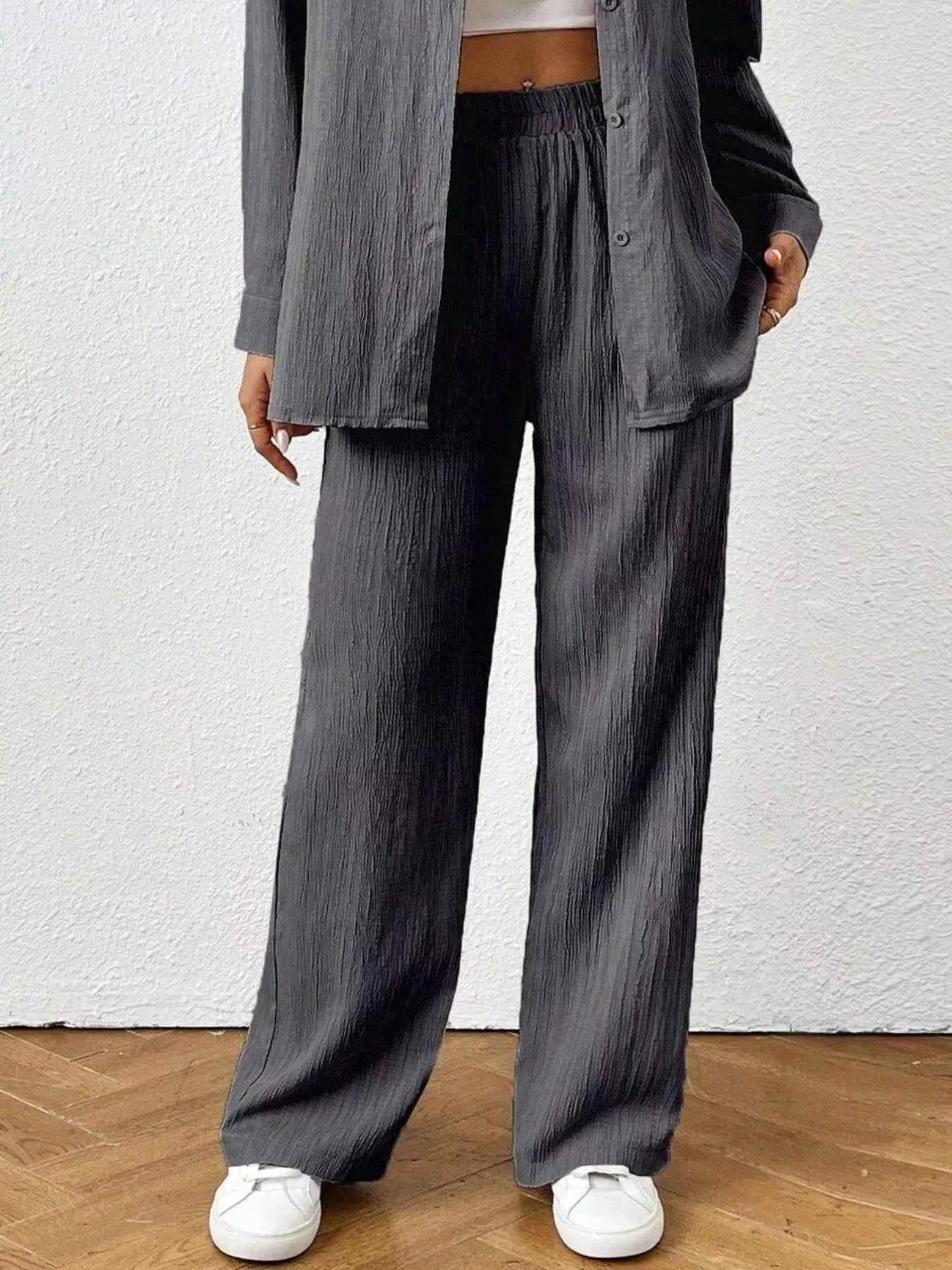 Button Up Long Sleeve Shirt and Pants Set 22607434-94f0-4678-9a99-73dadb1af968-Max-Origin
